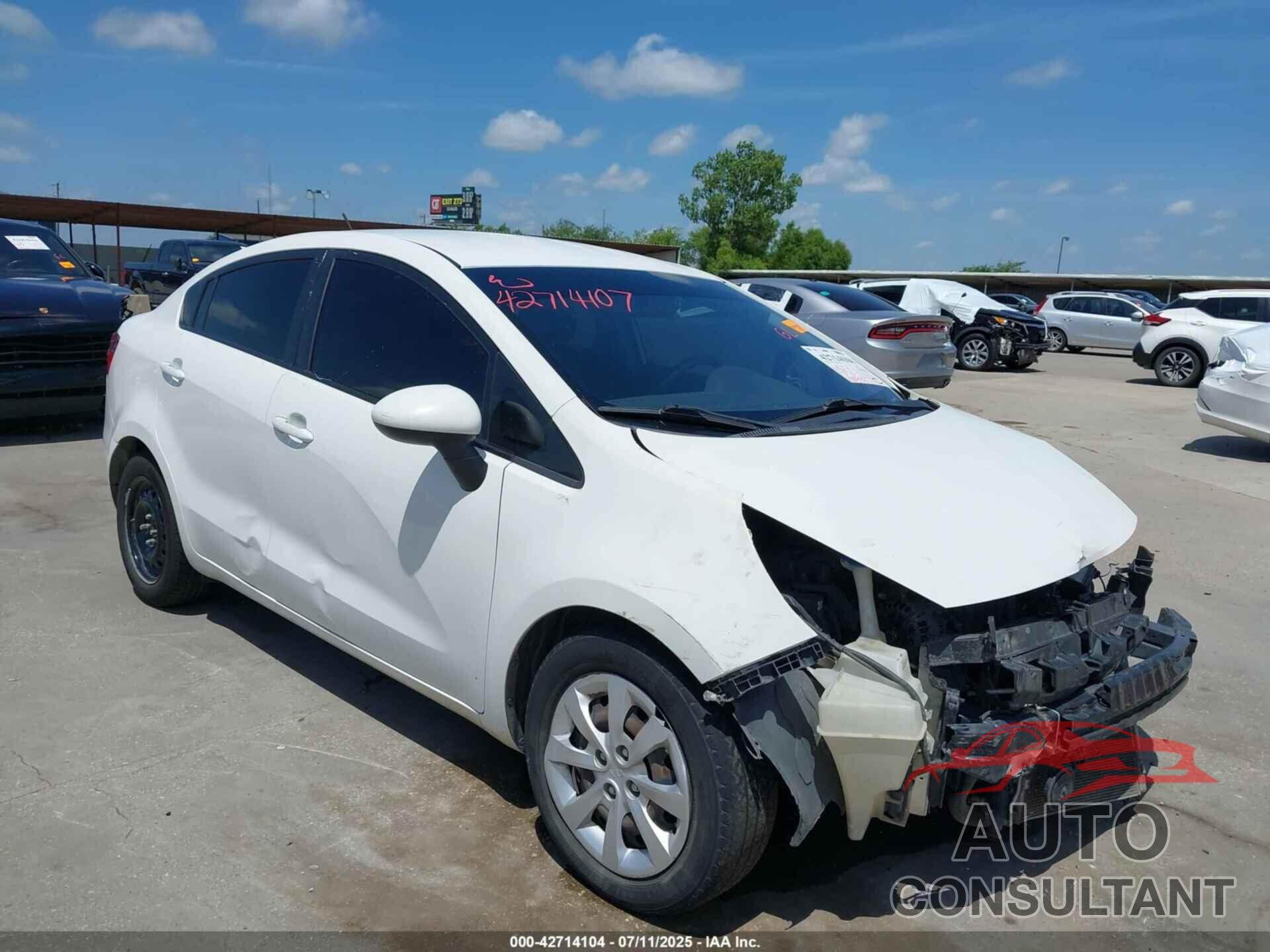 KIA RIO 2013 - KNADM4A31D6297639