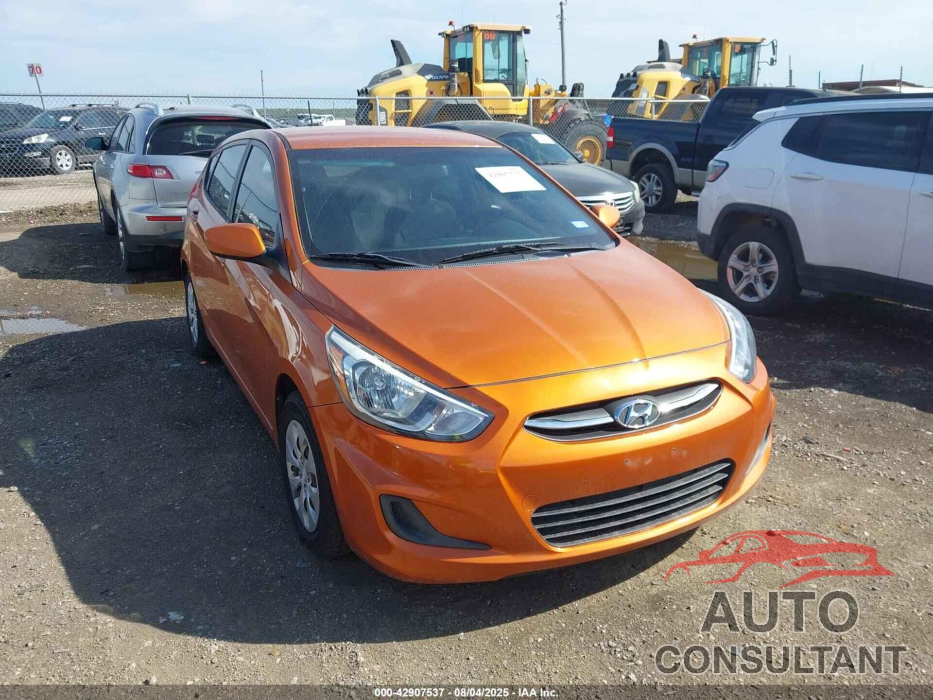 HYUNDAI ACCENT 2016 - KMHCT5AE6GU237702