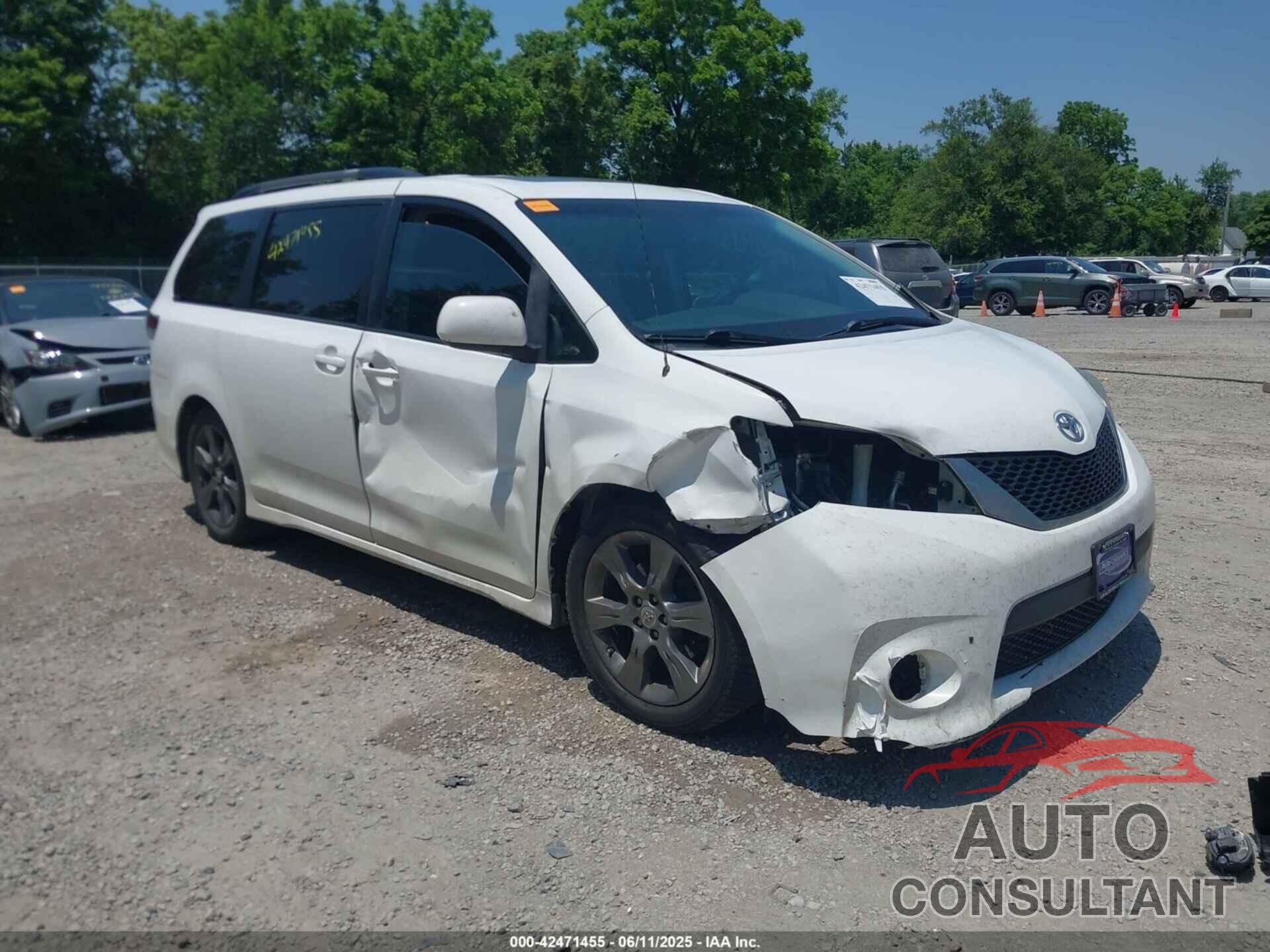 TOYOTA SIENNA 2012 - 5TDXK3DC1CS186020
