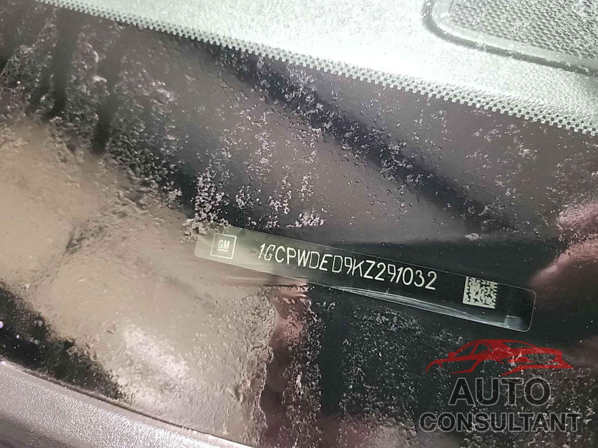 CHEVROLET SILVERADO 1500 2019 - 1GCPWDED9KZ291032