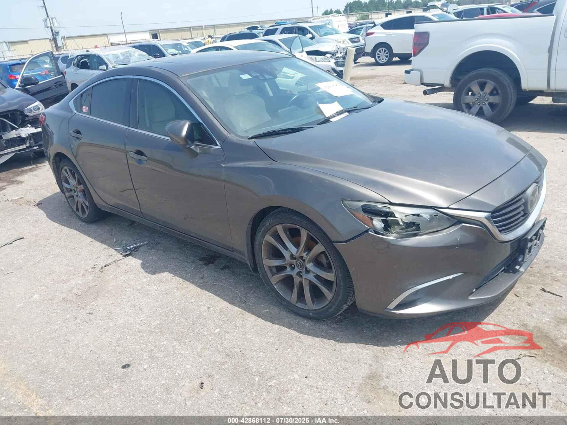 MAZDA MAZDA6 2016 - JM1GJ1W58G1437236