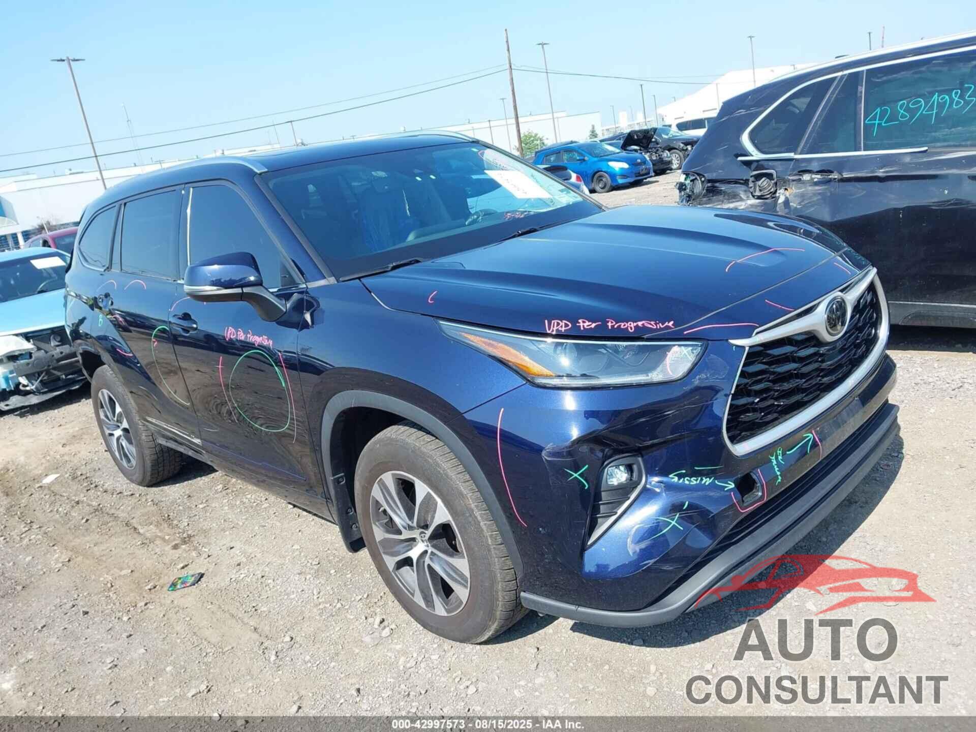 TOYOTA HIGHLANDER 2021 - 5TDHZRBH2MS073633