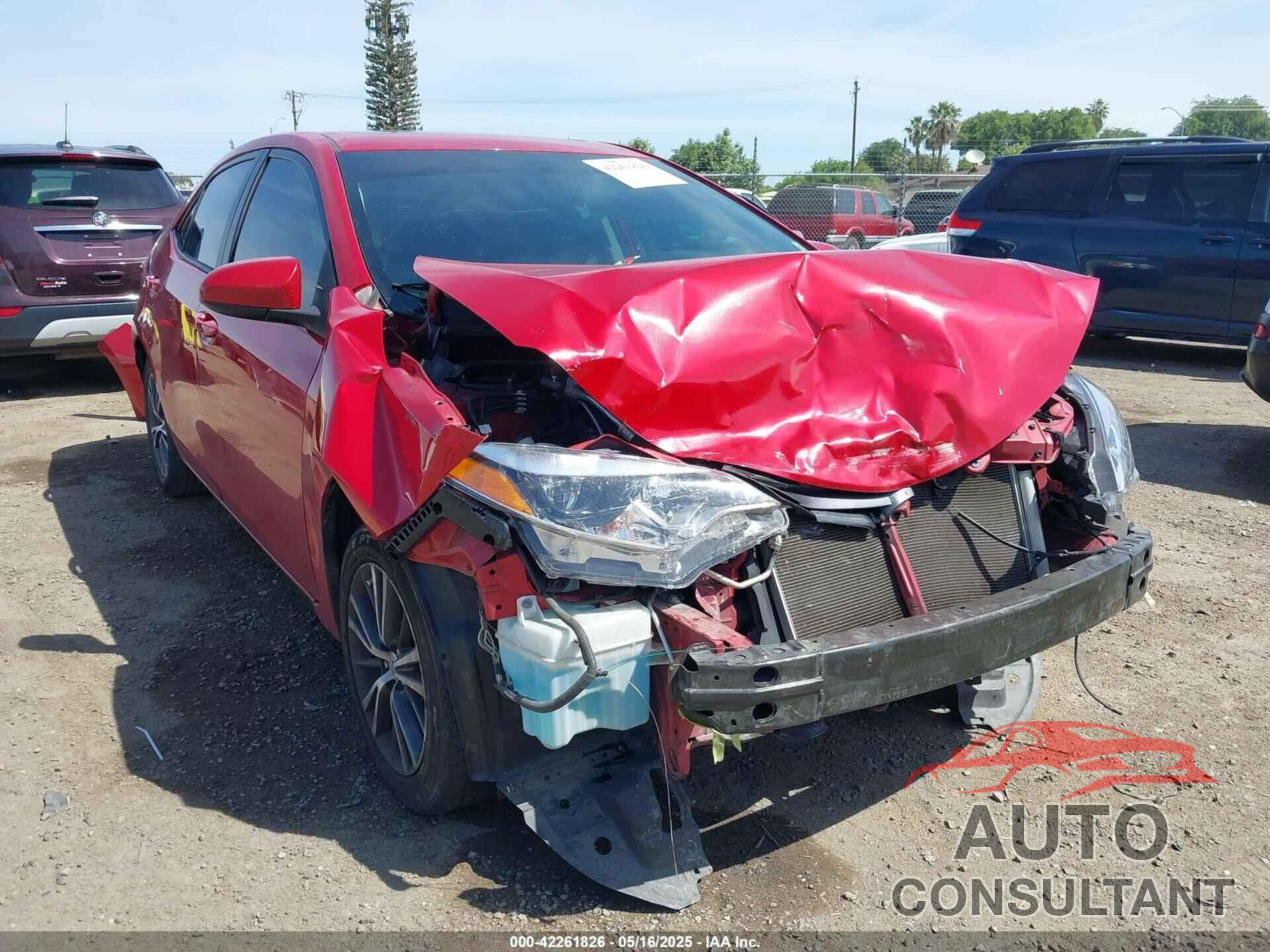 TOYOTA COROLLA 2016 - 2T1BURHE2GC542153