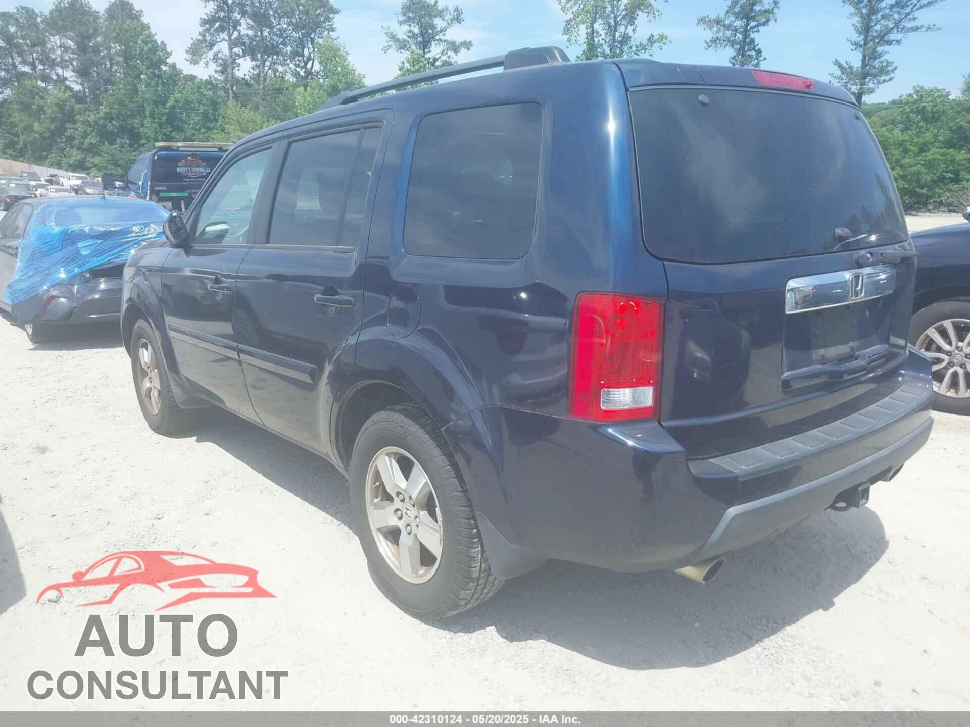 HONDA PILOT 2009 - 5FNYF38599B018529