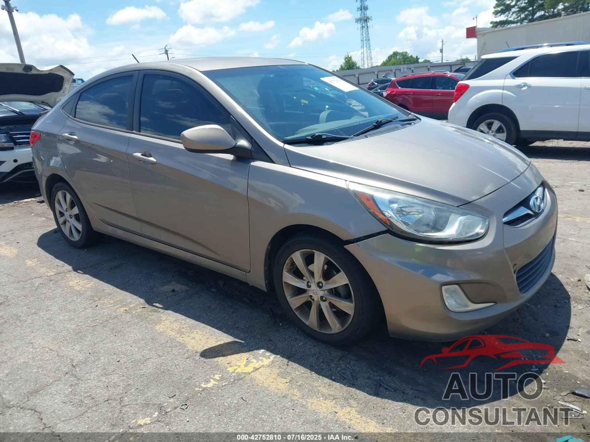 HYUNDAI ACCENT 2013 - KMHCU4AE6DU430483