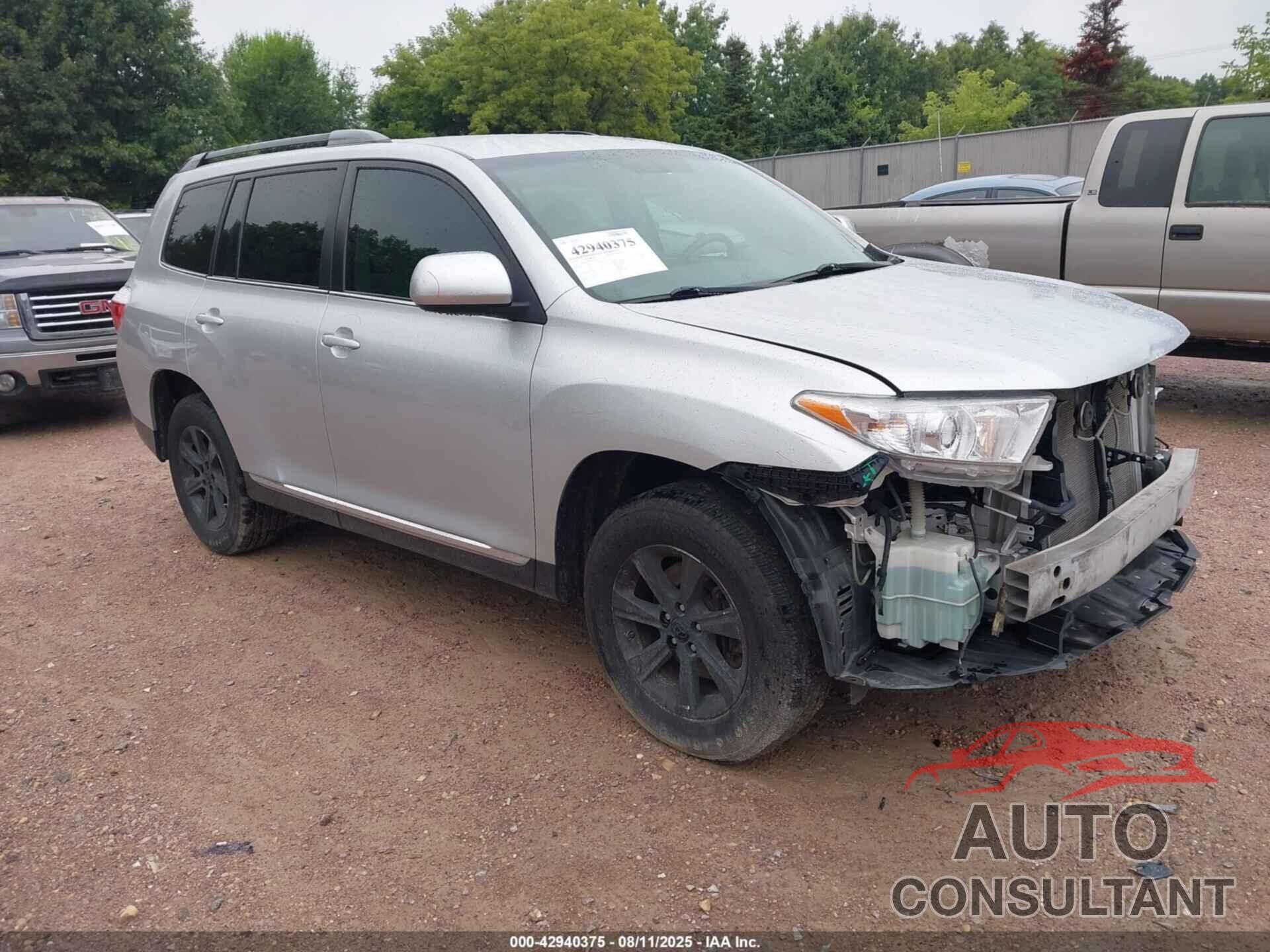 TOYOTA HIGHLANDER 2012 - 5TDBK3EH0CS105576