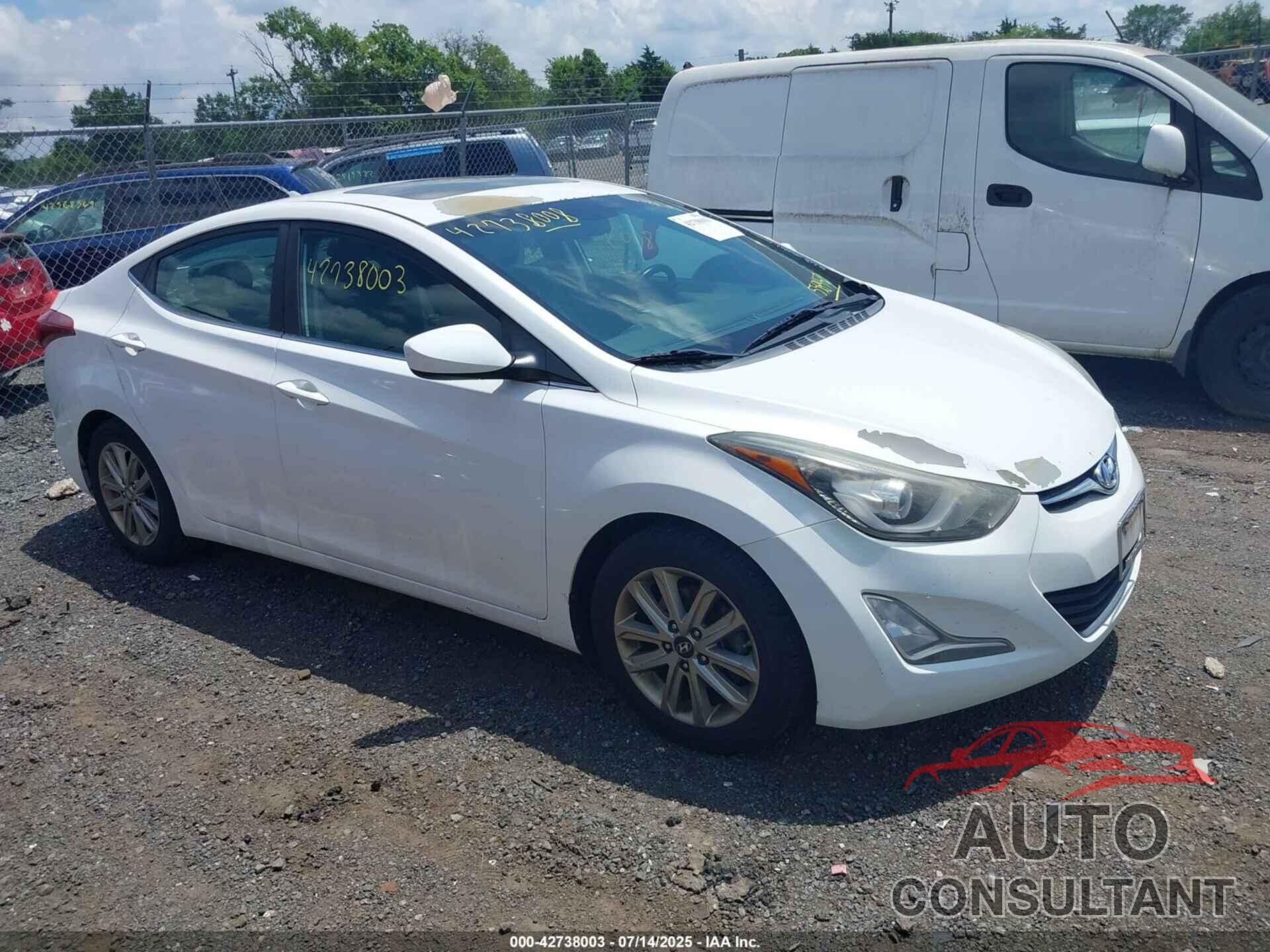 HYUNDAI ELANTRA 2015 - 5NPDH4AE6FH558457