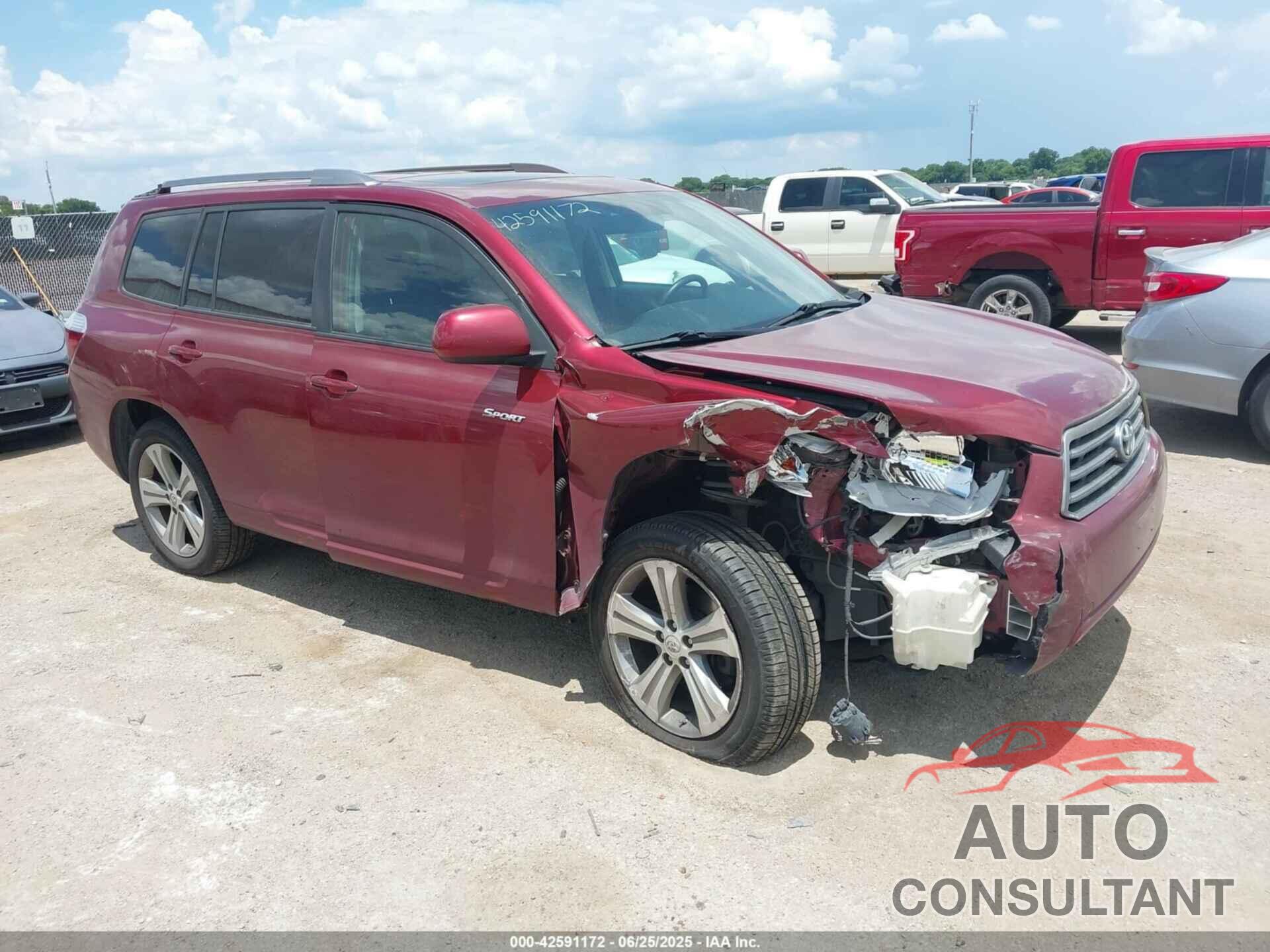 TOYOTA HIGHLANDER 2010 - 5TDEK3EH4AS003188