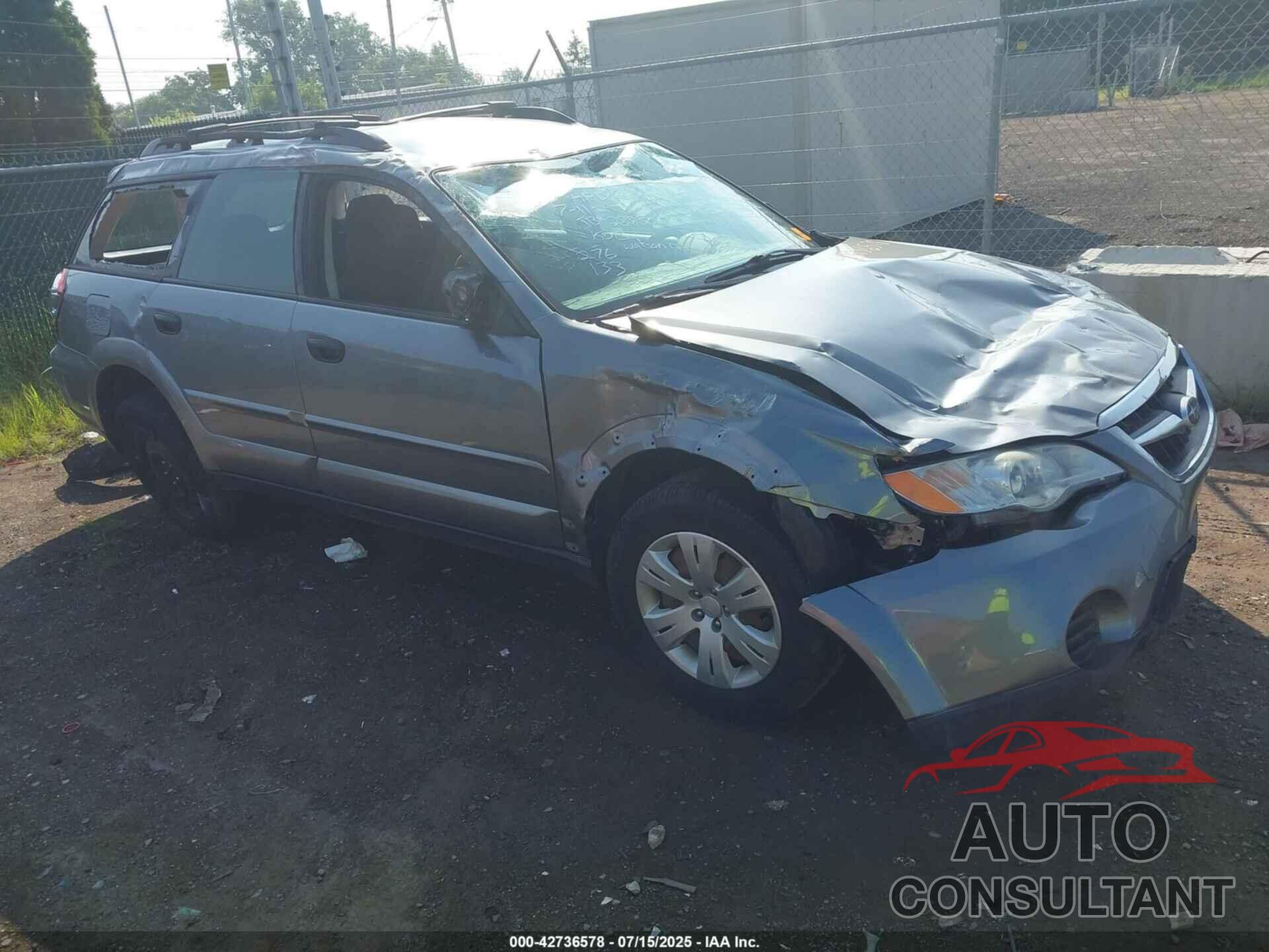 SUBARU OUTBACK 2009 - 4S4BP60C696338347