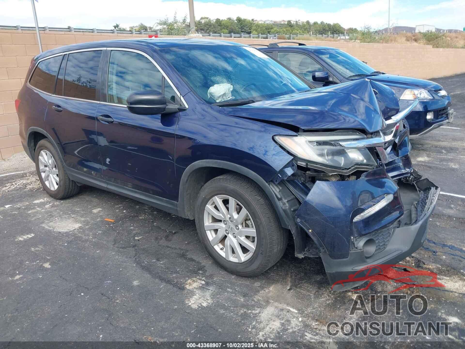 HONDA PILOT 2019 - 5FNYF5H14KB026830