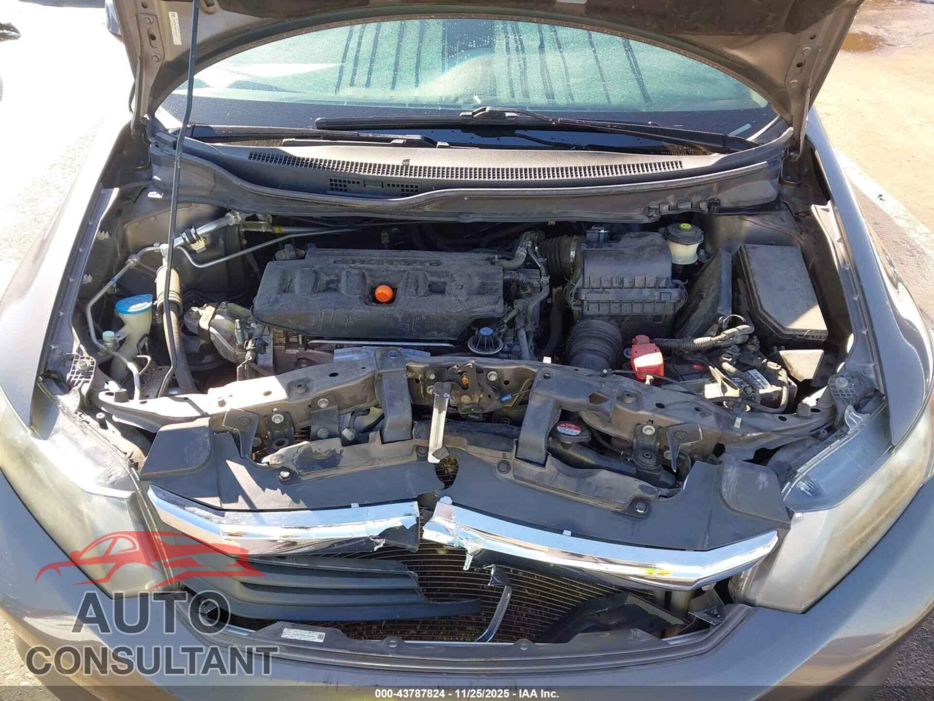 HONDA CIVIC 2012 - 19XFB2F55CE328772