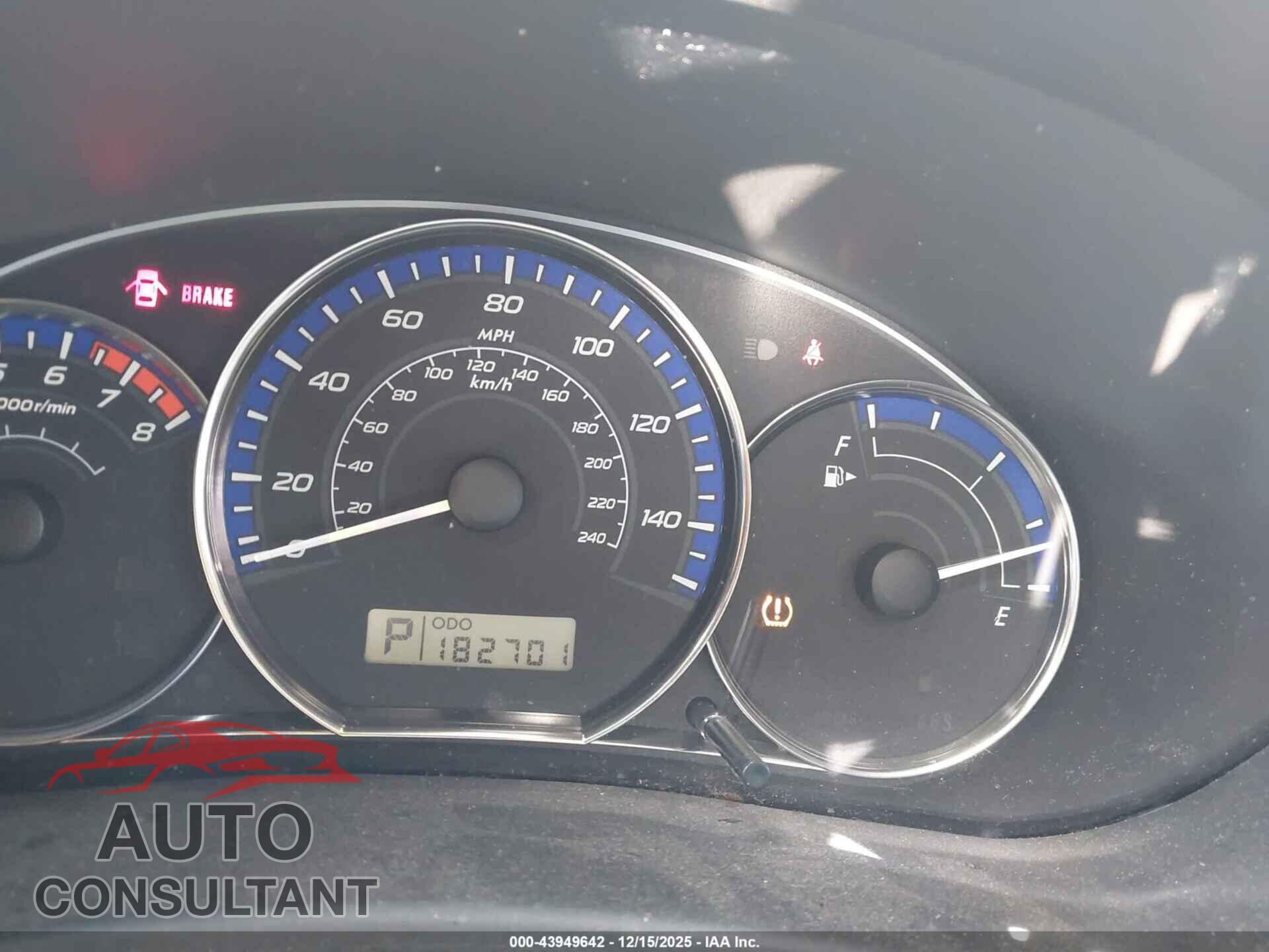 SUBARU FORESTER 2012 - JF2SHADC3CH401786