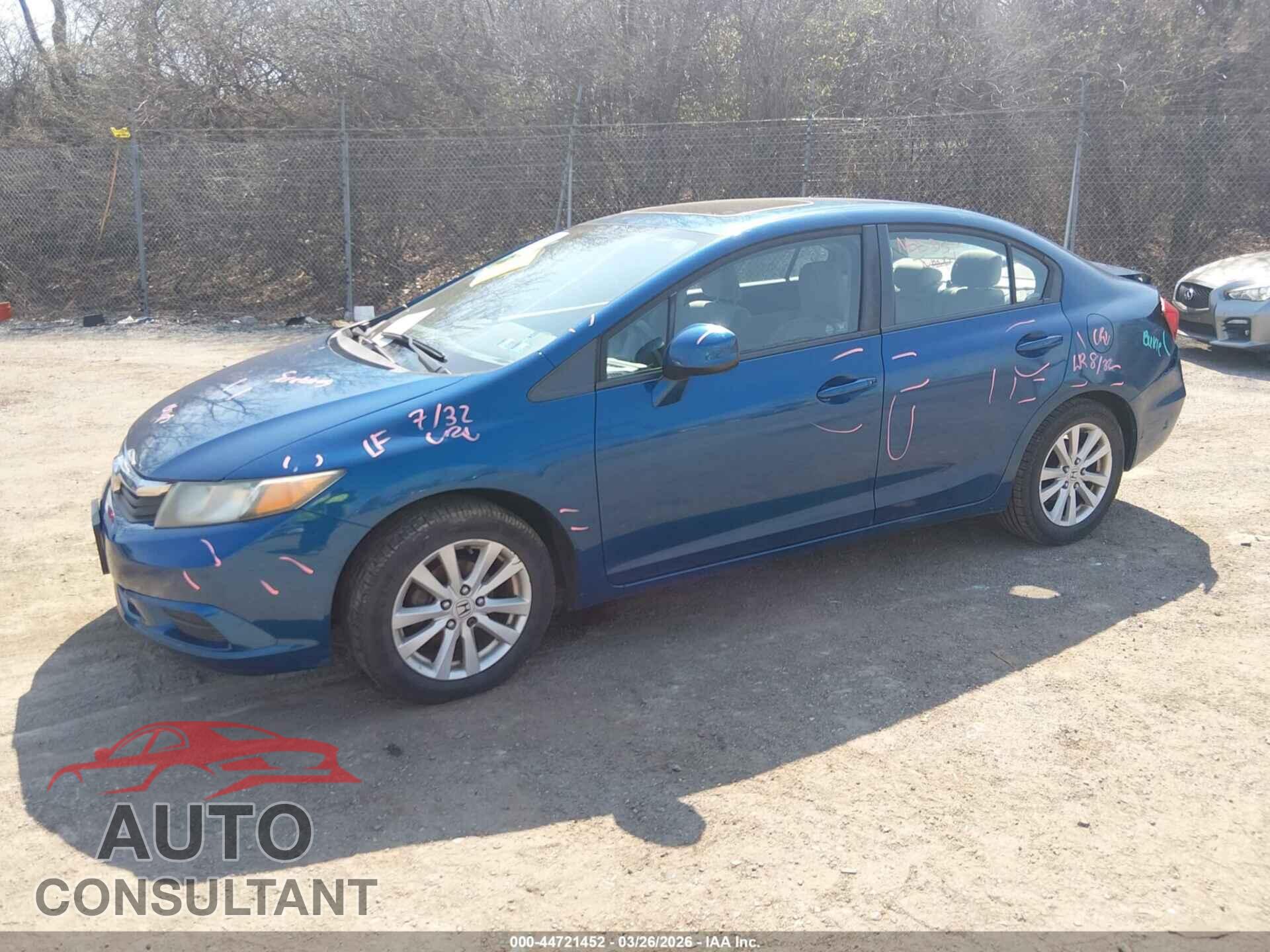 HONDA CIVIC 2012 - 2HGFB2F85CH536084