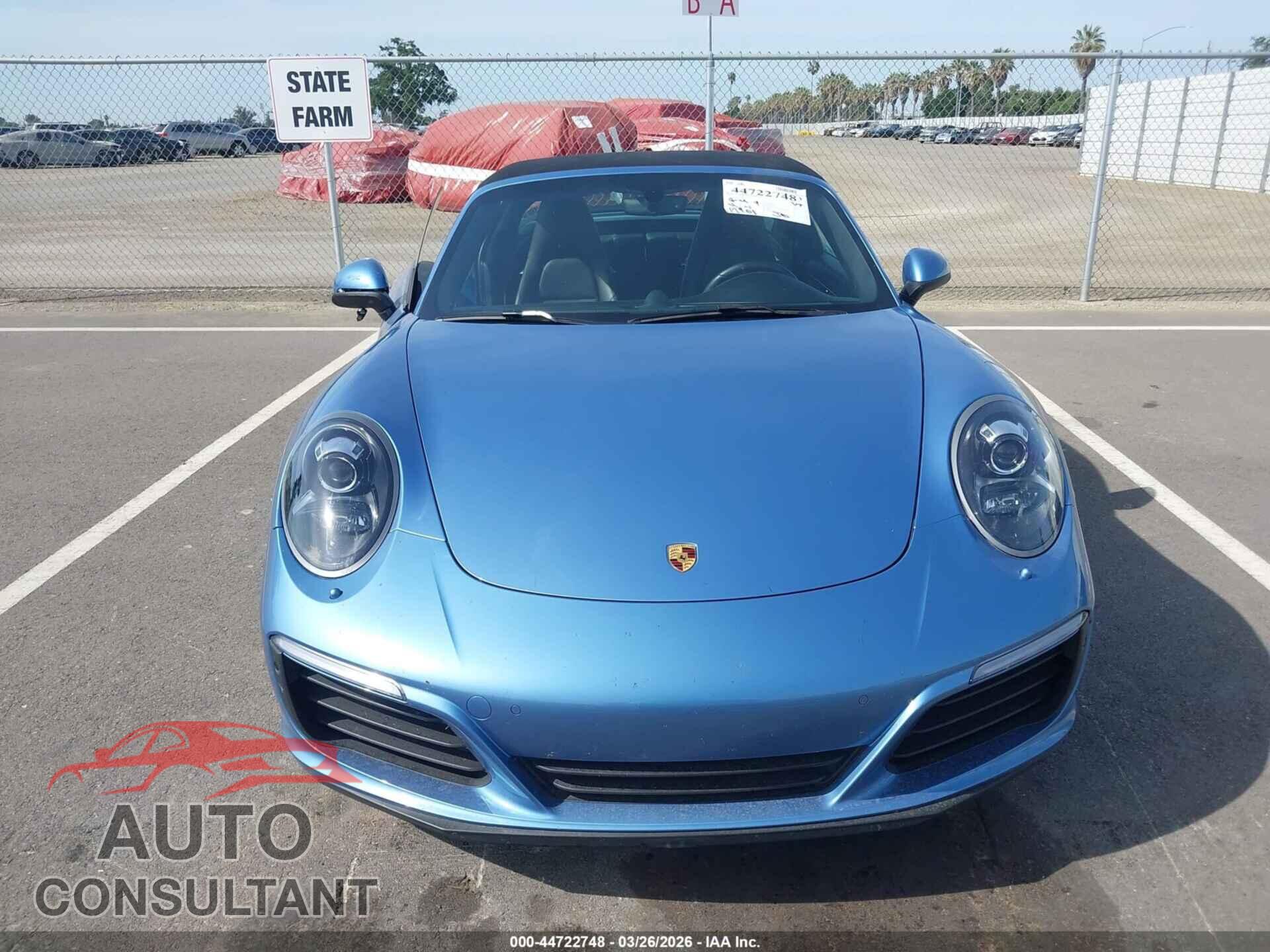 PORSCHE 911 2017 - WP0BA2A92HS132224