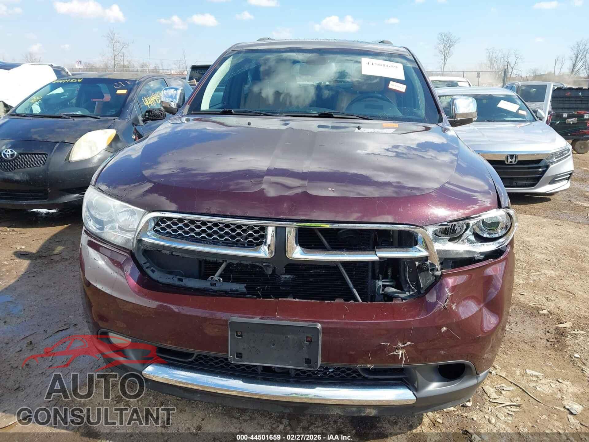 DODGE DURANGO 2012 - 1C4RDJEG2CC309222
