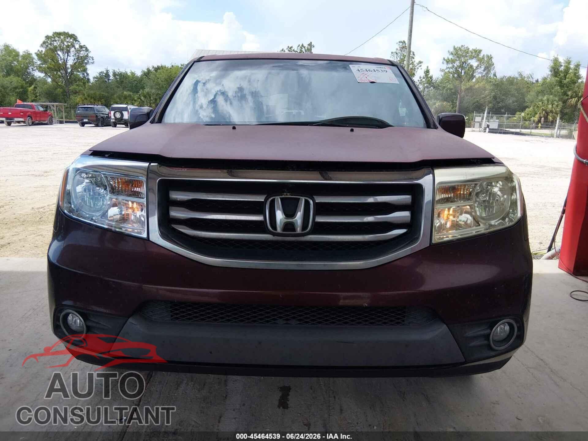 HONDA PILOT 2012 - 5FNYF3H67CB028797