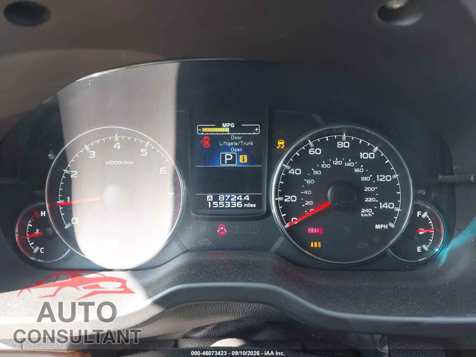 SUBARU FORESTER 2014 - JF2SJAEC1EH493793