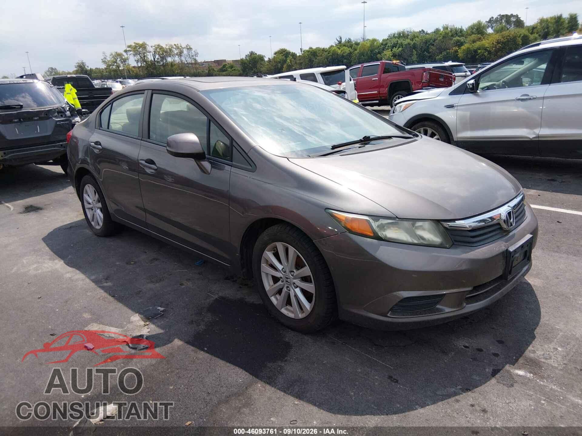 HONDA CIVIC 2012 - 19XFB2F87CE036342