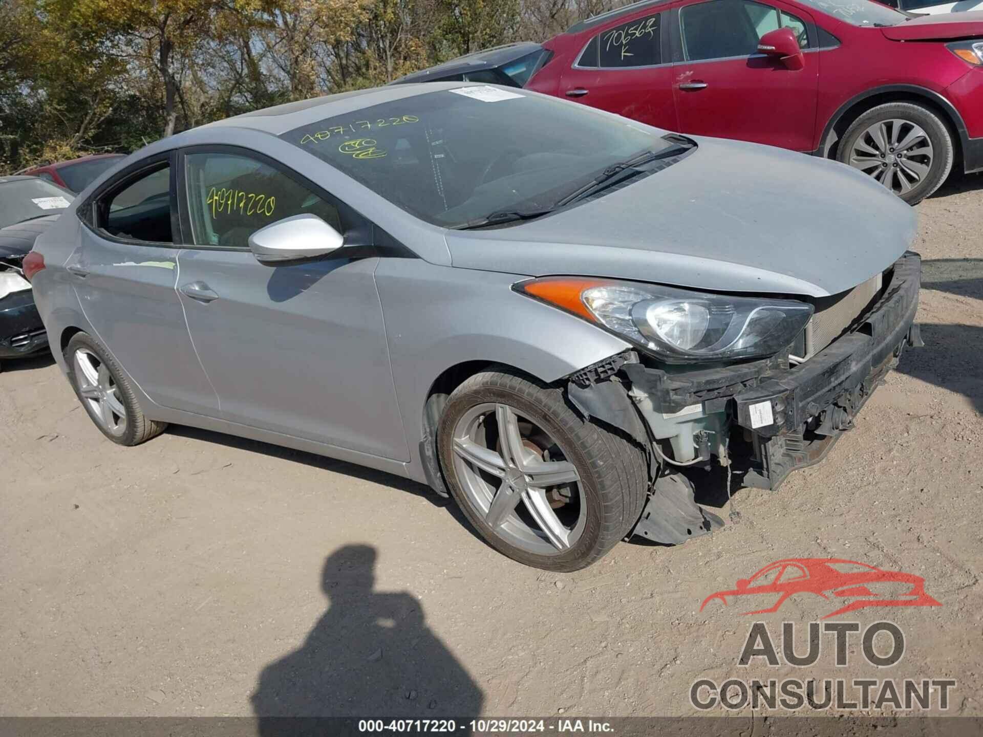 HYUNDAI ELANTRA 2013 - KMHDH4AE5DU598849