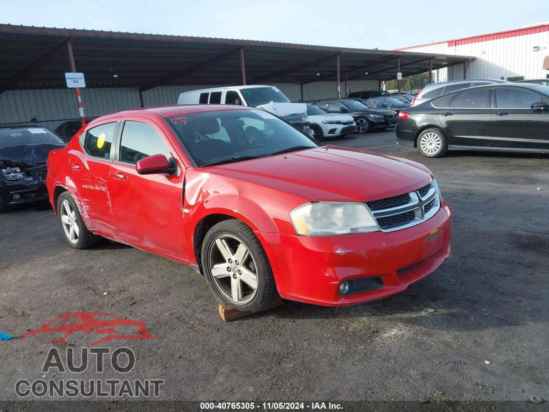 DODGE AVENGER 2013 - 1C3CDZCB4DN662566