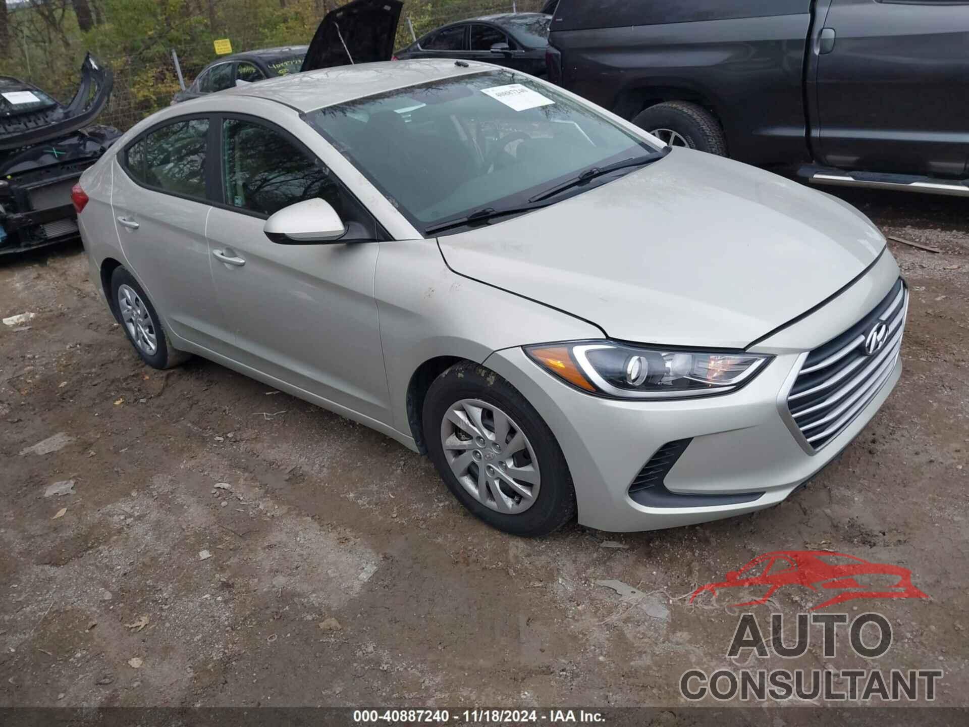 HYUNDAI ELANTRA 2017 - 5NPD74LF9HH140650