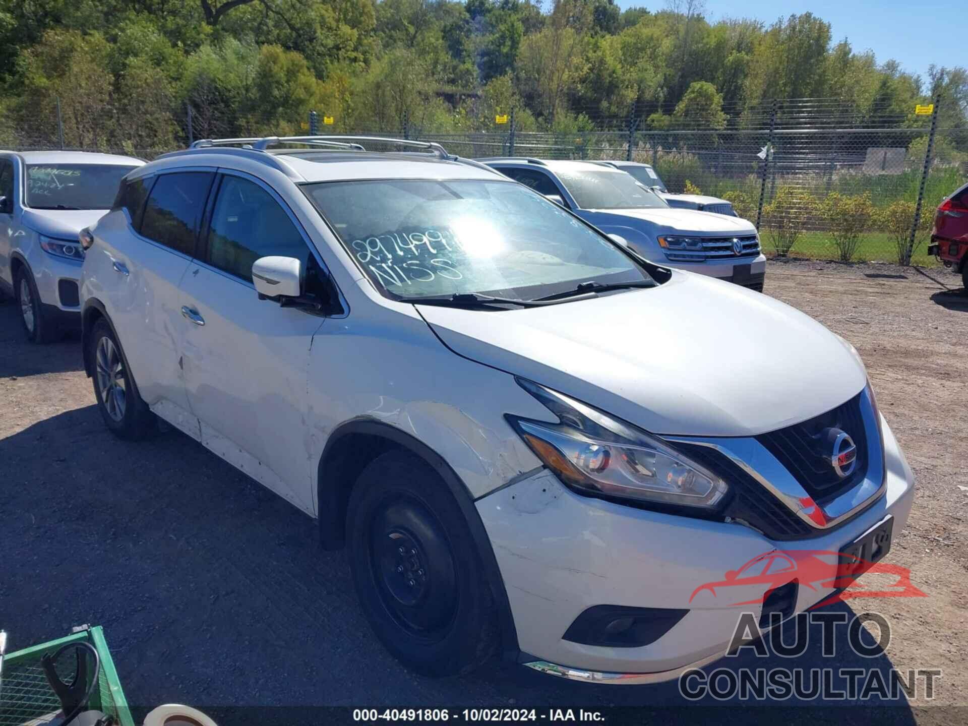 NISSAN MURANO 2016 - 5N1AZ2MH9GN159470