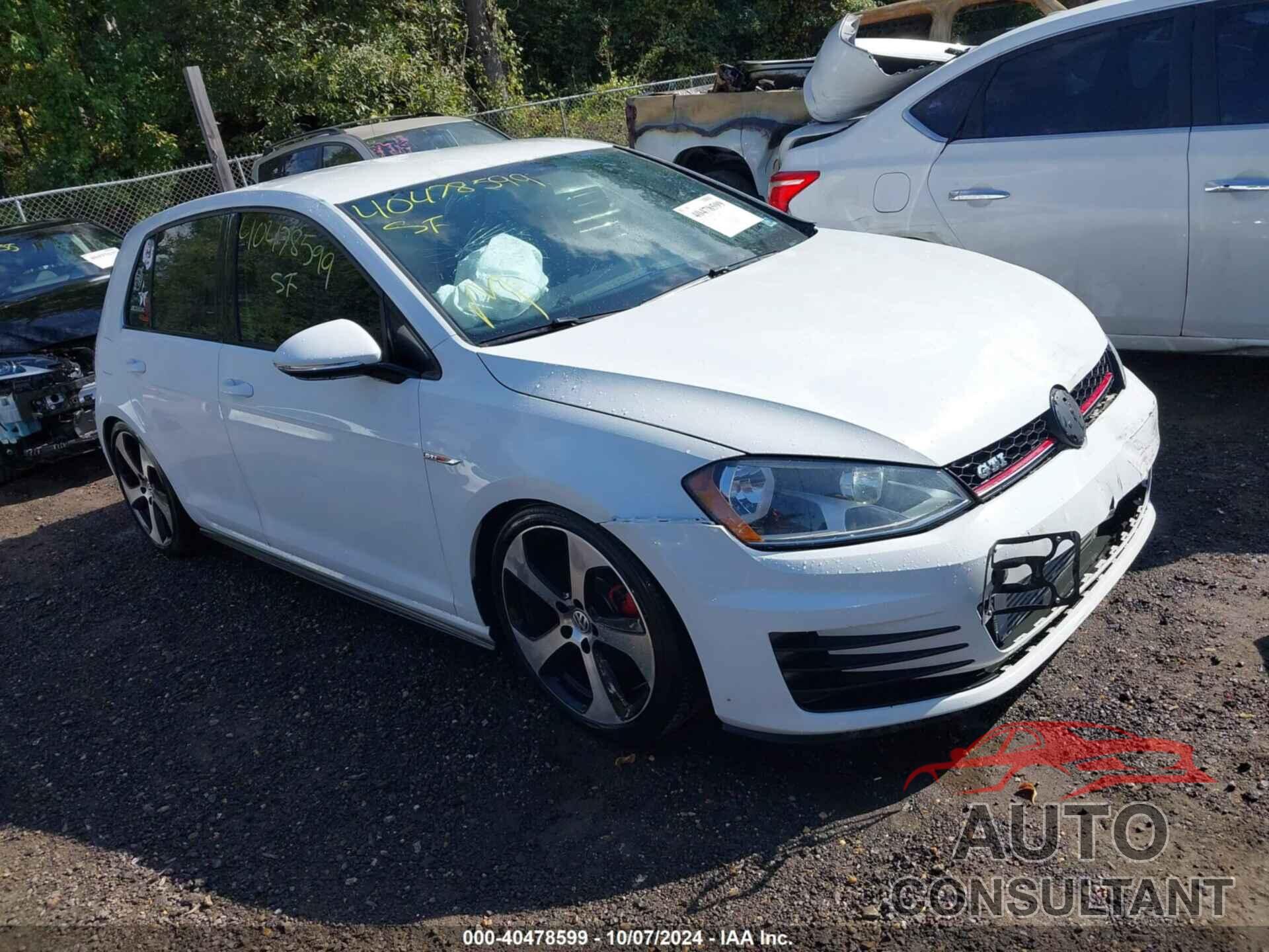 VOLKSWAGEN GOLF GTI 2015 - 3VW4T7AU7FM020543