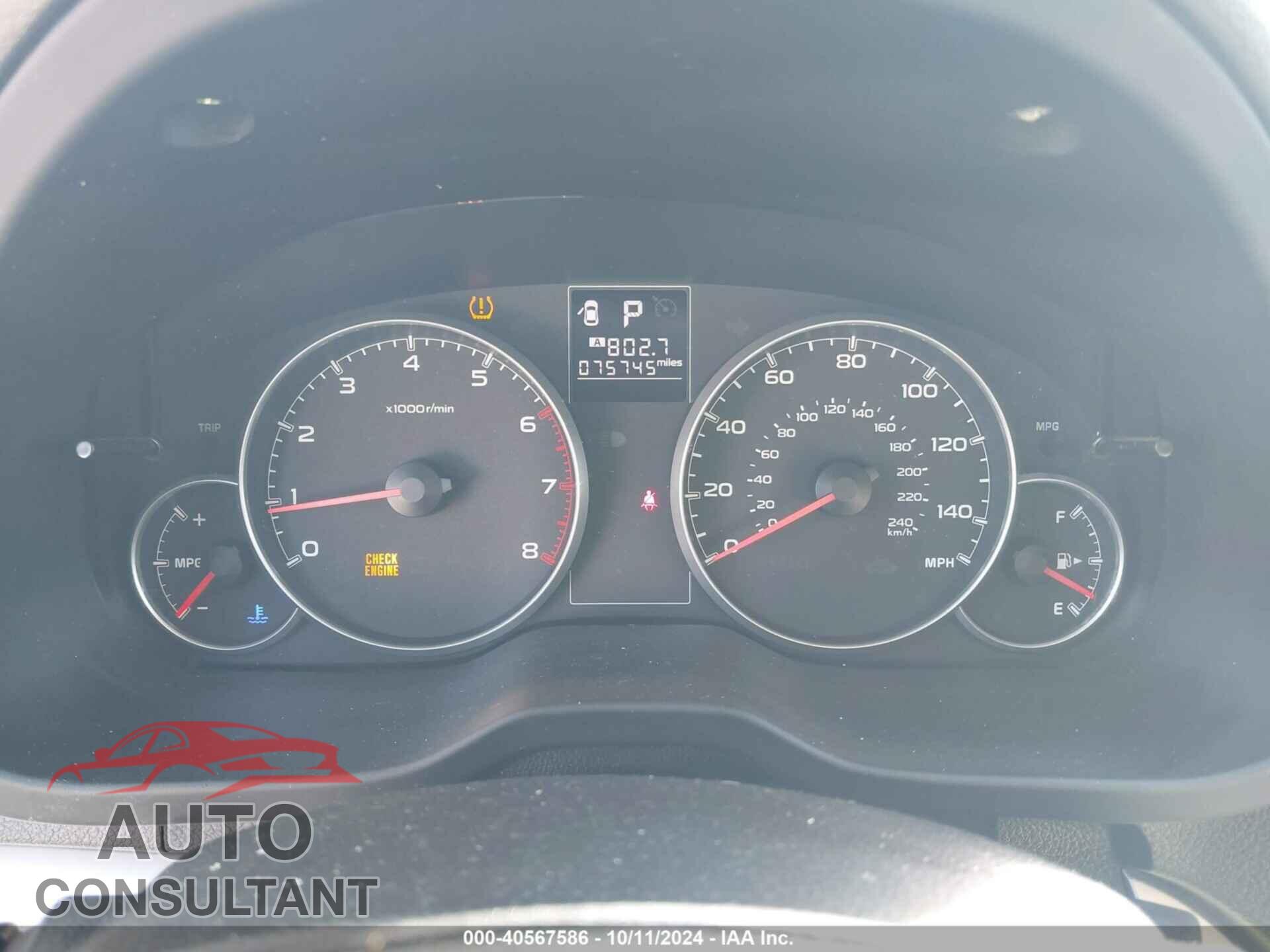 SUBARU OUTBACK 2013 - 4S4BRBCC9D3233407