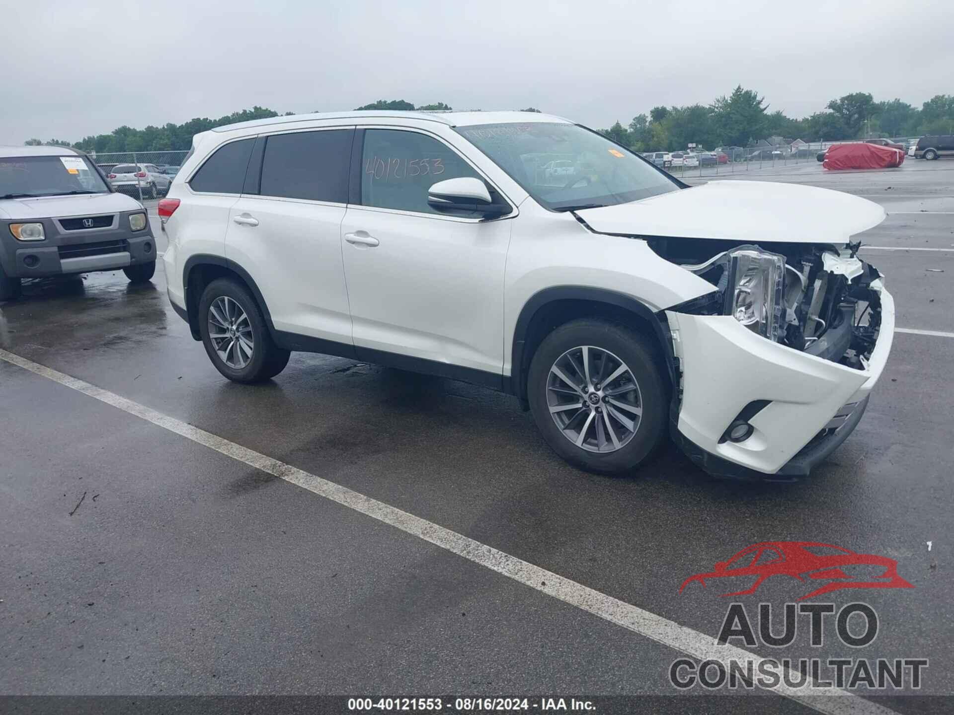 TOYOTA HIGHLANDER 2019 - 5TDJZRFH7KS594193