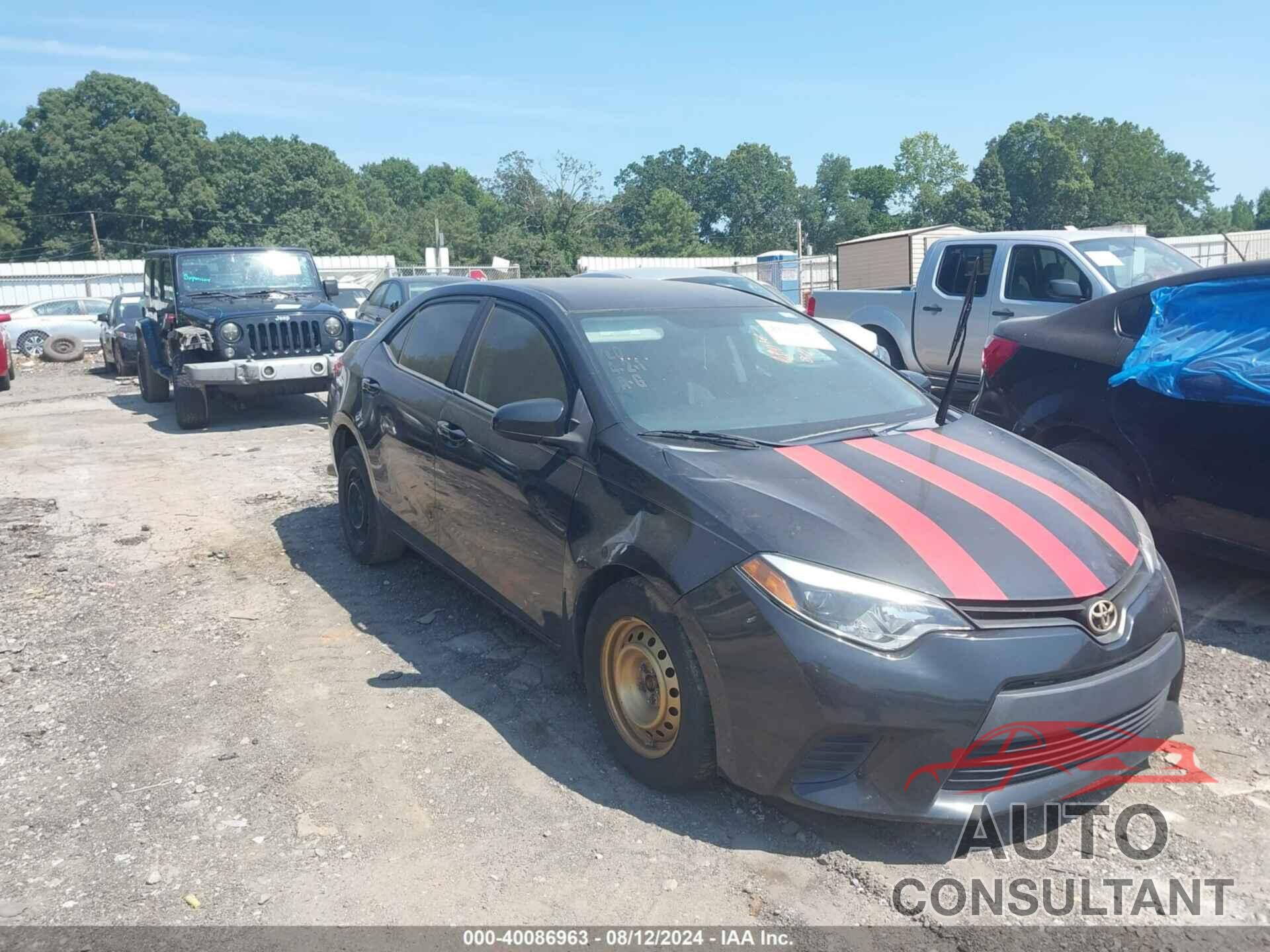 TOYOTA COROLLA 2016 - 2T1BURHE0GC619876