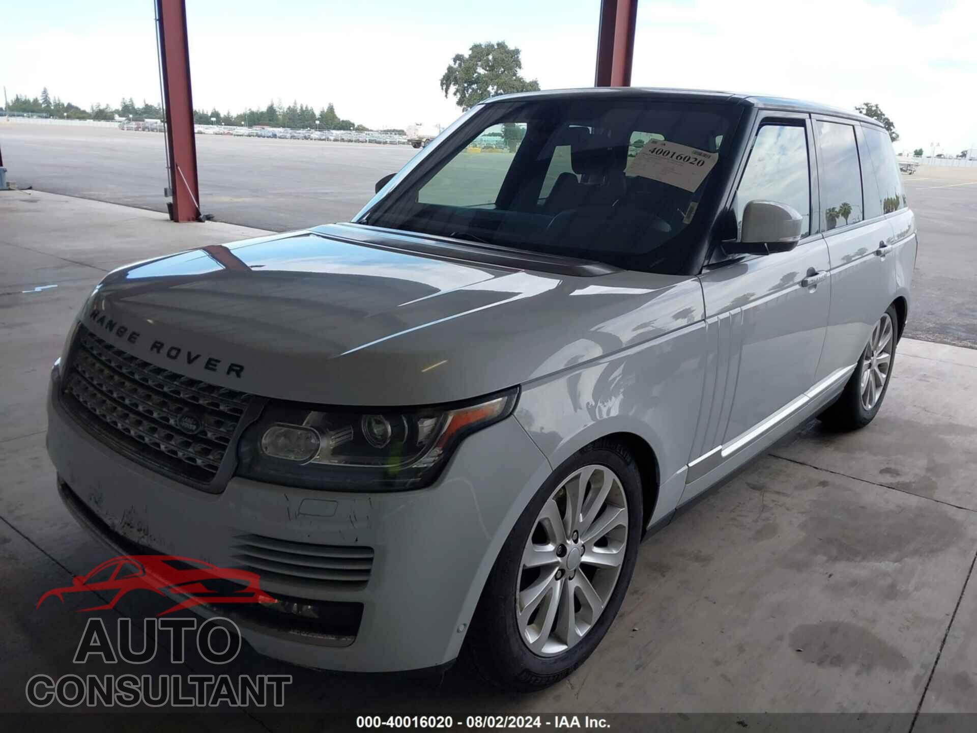 LAND ROVER RANGE ROVER 2016 - SALGS2KF3GA244325