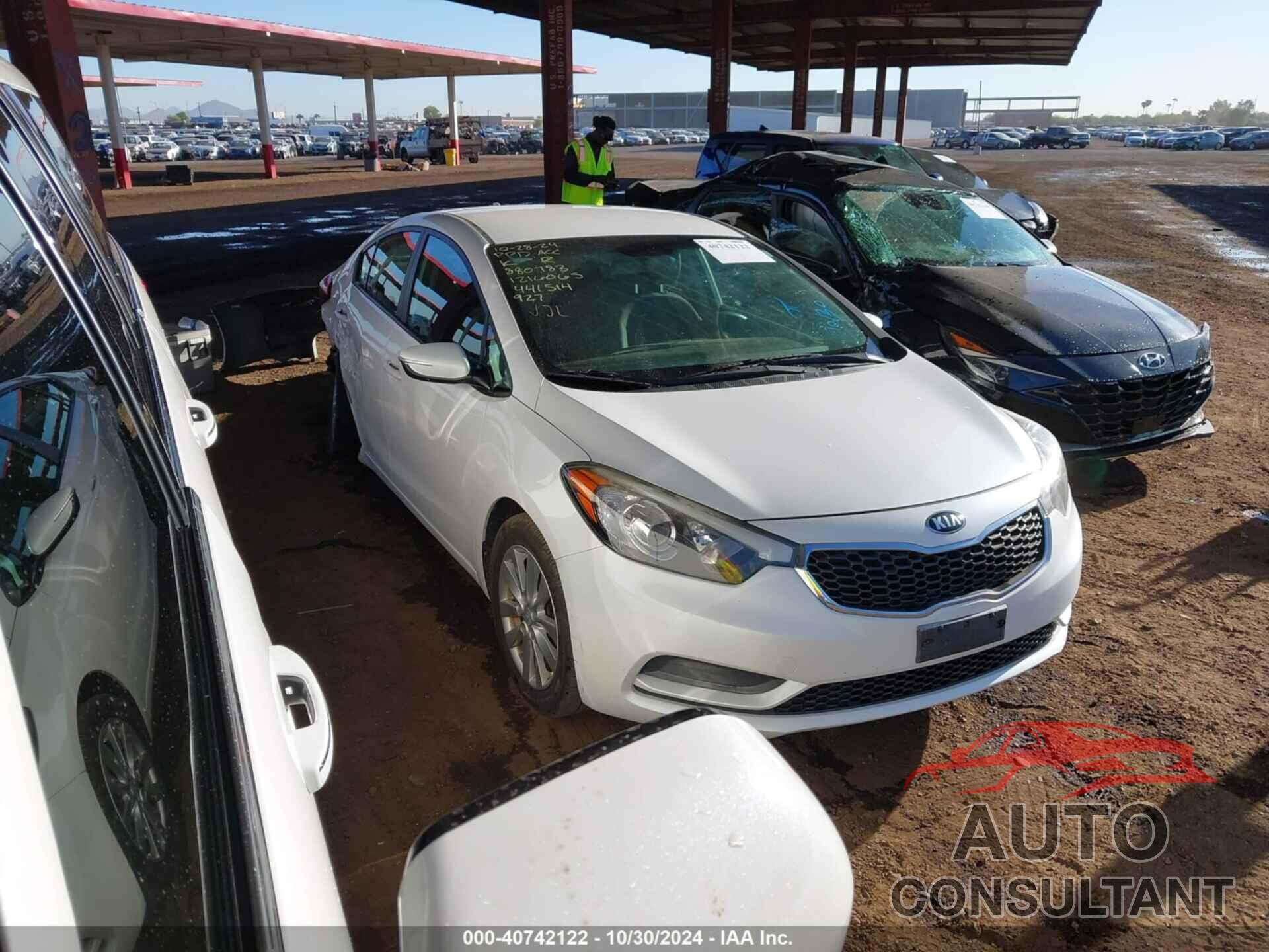 KIA FORTE 2016 - KNAFX4A66G5441514