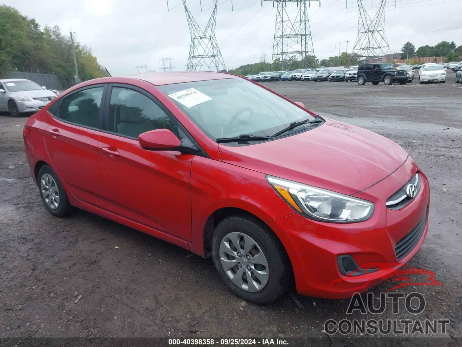 HYUNDAI ACCENT 2017 - KMHCT4AE6HU275524