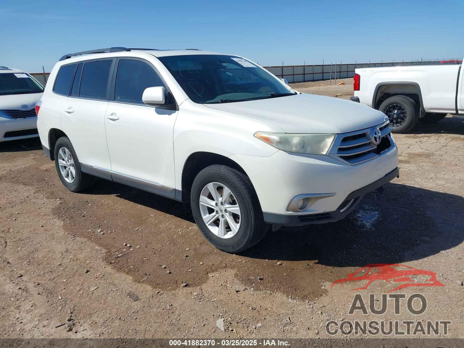 TOYOTA HIGHLANDER 2013 - 5TDZK3EH6DS106053