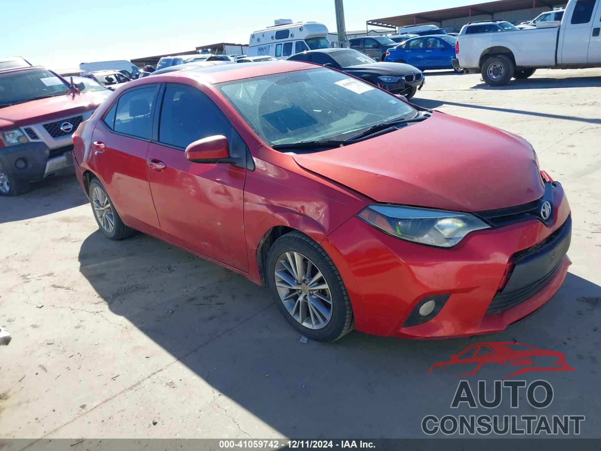 TOYOTA COROLLA 2014 - 5YFBURHE3EP022749