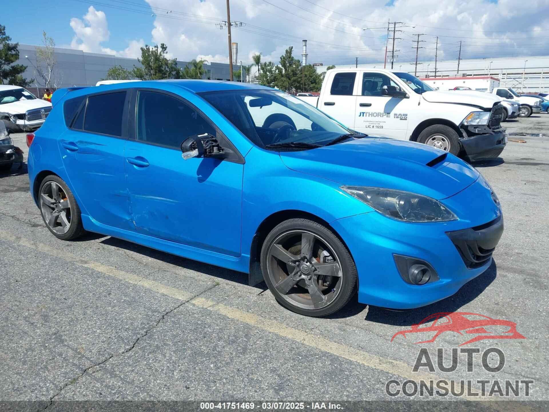 MAZDA MAZDASPEED3 2011 - JM1BL1K42B1404226
