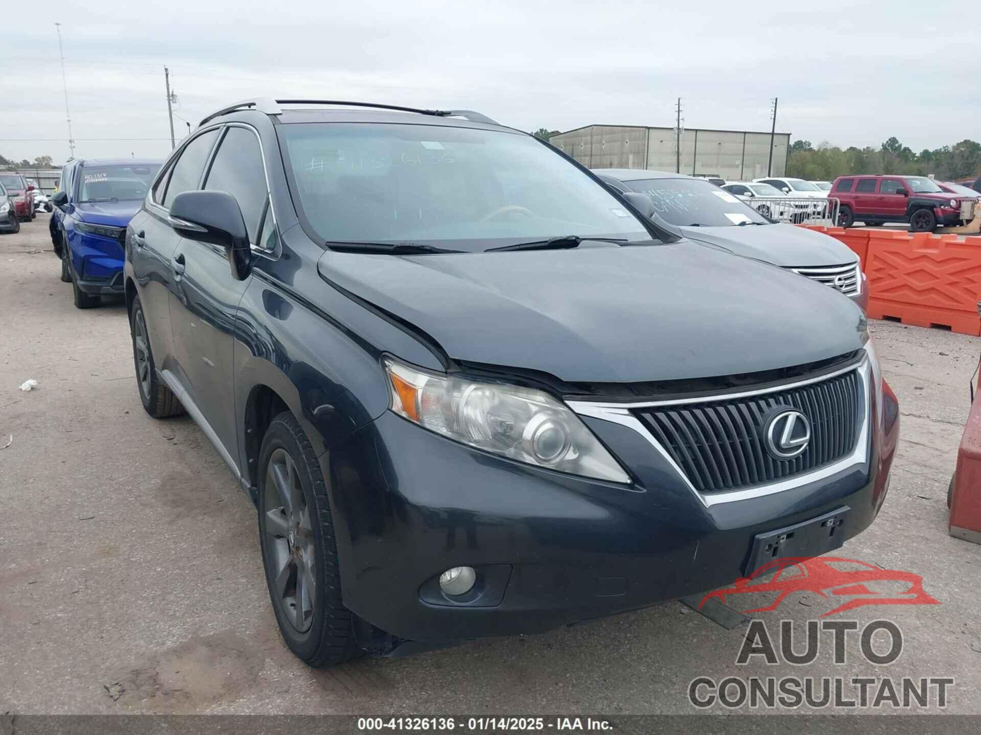 LEXUS RX 350 2010 - 2T2ZK1BA9AC023518