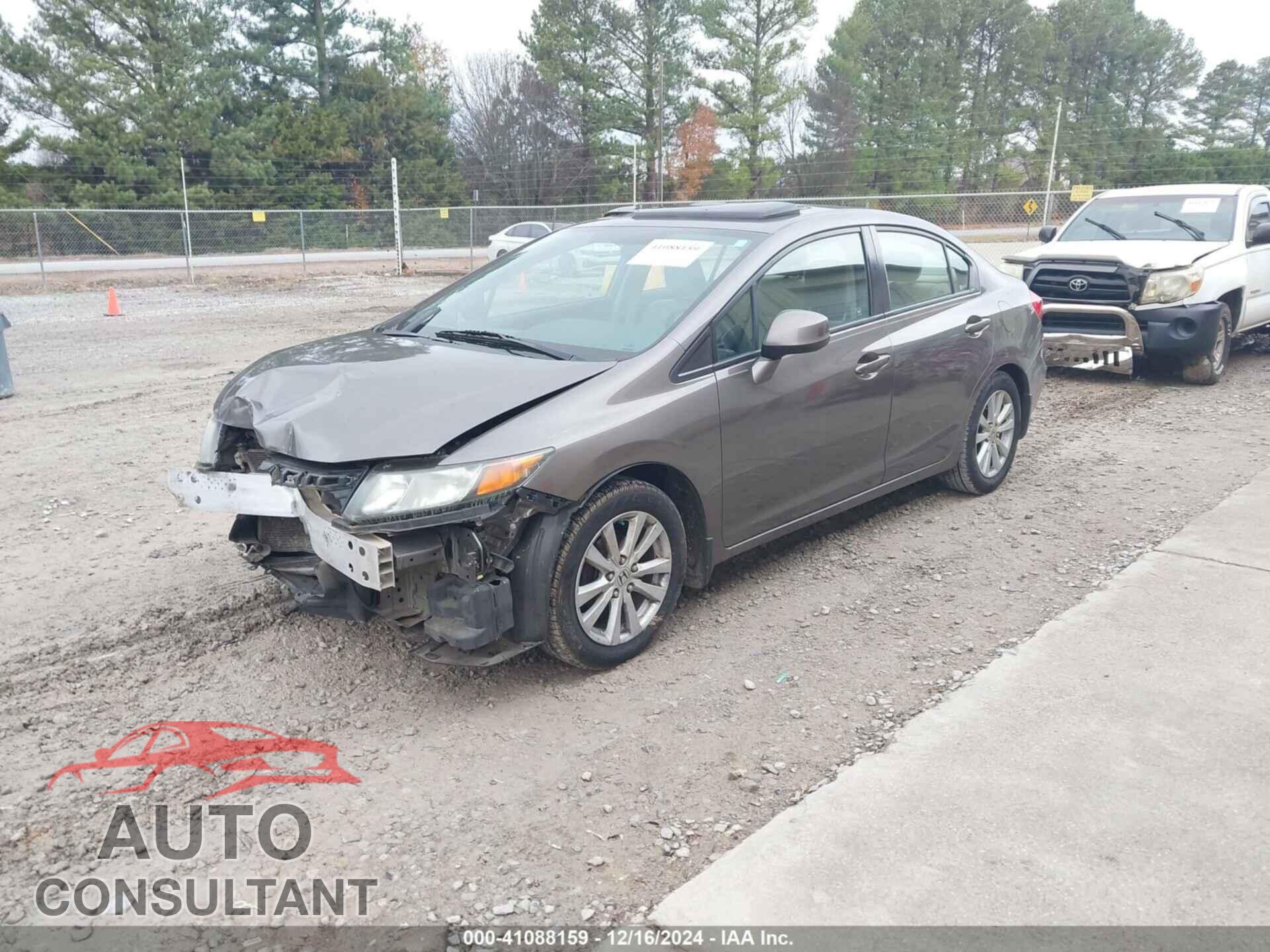 HONDA CIVIC 2012 - 19XFB2F80CE036330