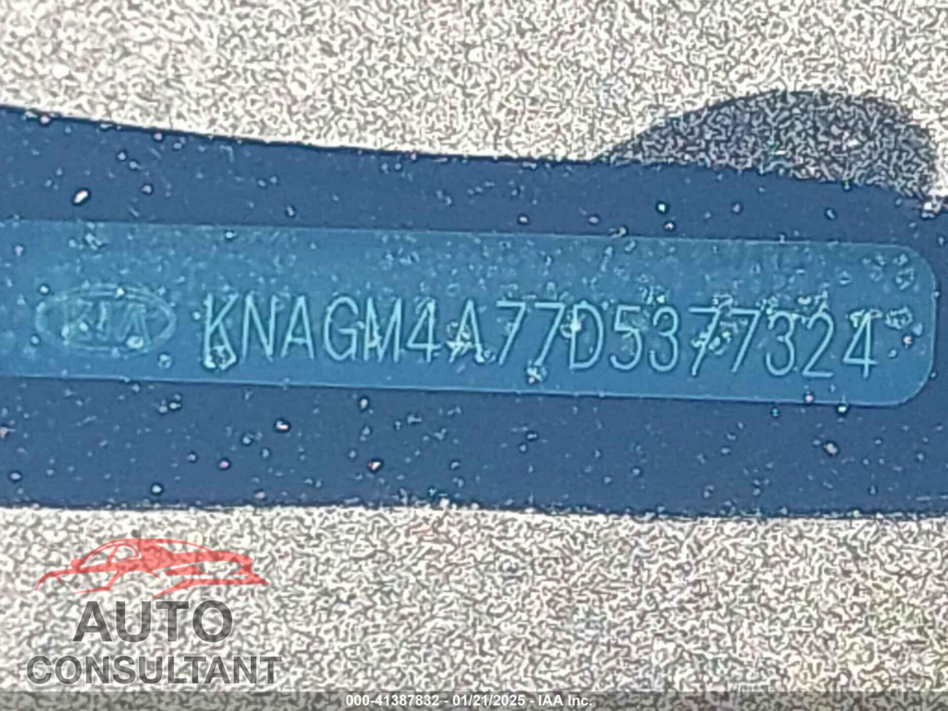 KIA OPTIMA 2013 - KNAGM4A77D5377324