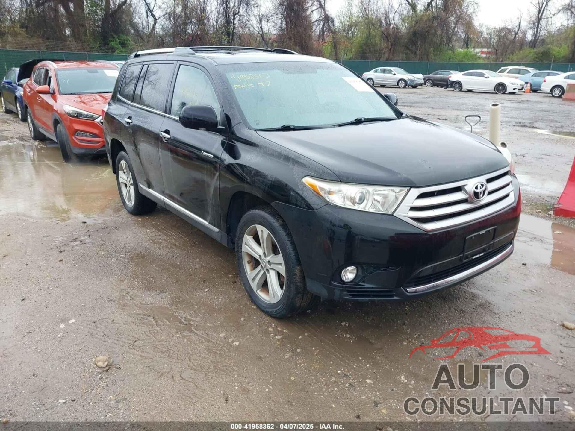 TOYOTA HIGHLANDER 2013 - 5TDDK3EH9DS189116