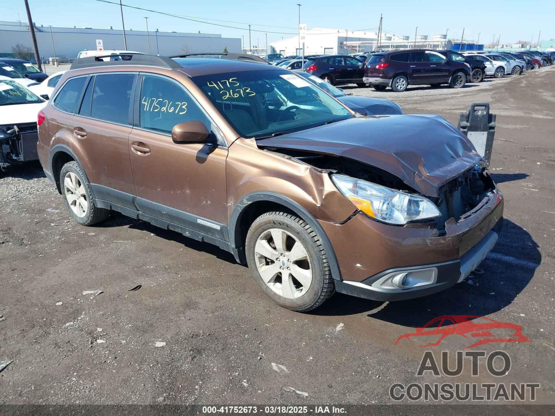 SUBARU OUTBACK 2011 - 4S4BRDKC6B2428171
