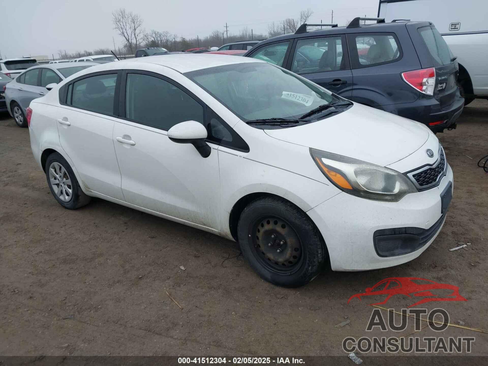 KIA RIO 2012 - KNADN4A32C6093654