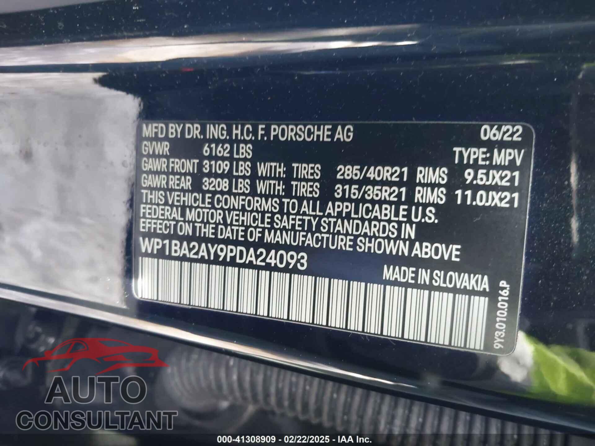 PORSCHE CAYENNE COUPE 2023 - WP1BA2AY9PDA24093