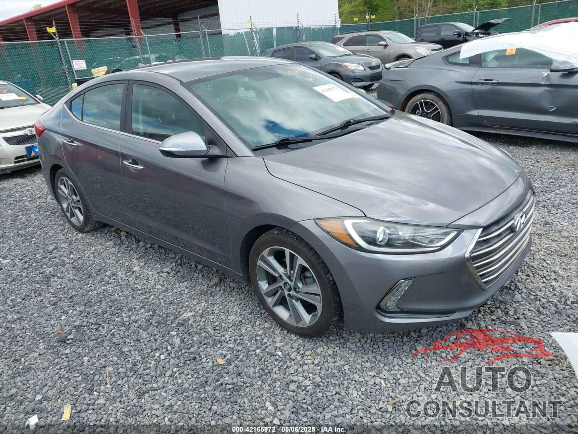 HYUNDAI ELANTRA 2017 - KMHD84LF6HU164466