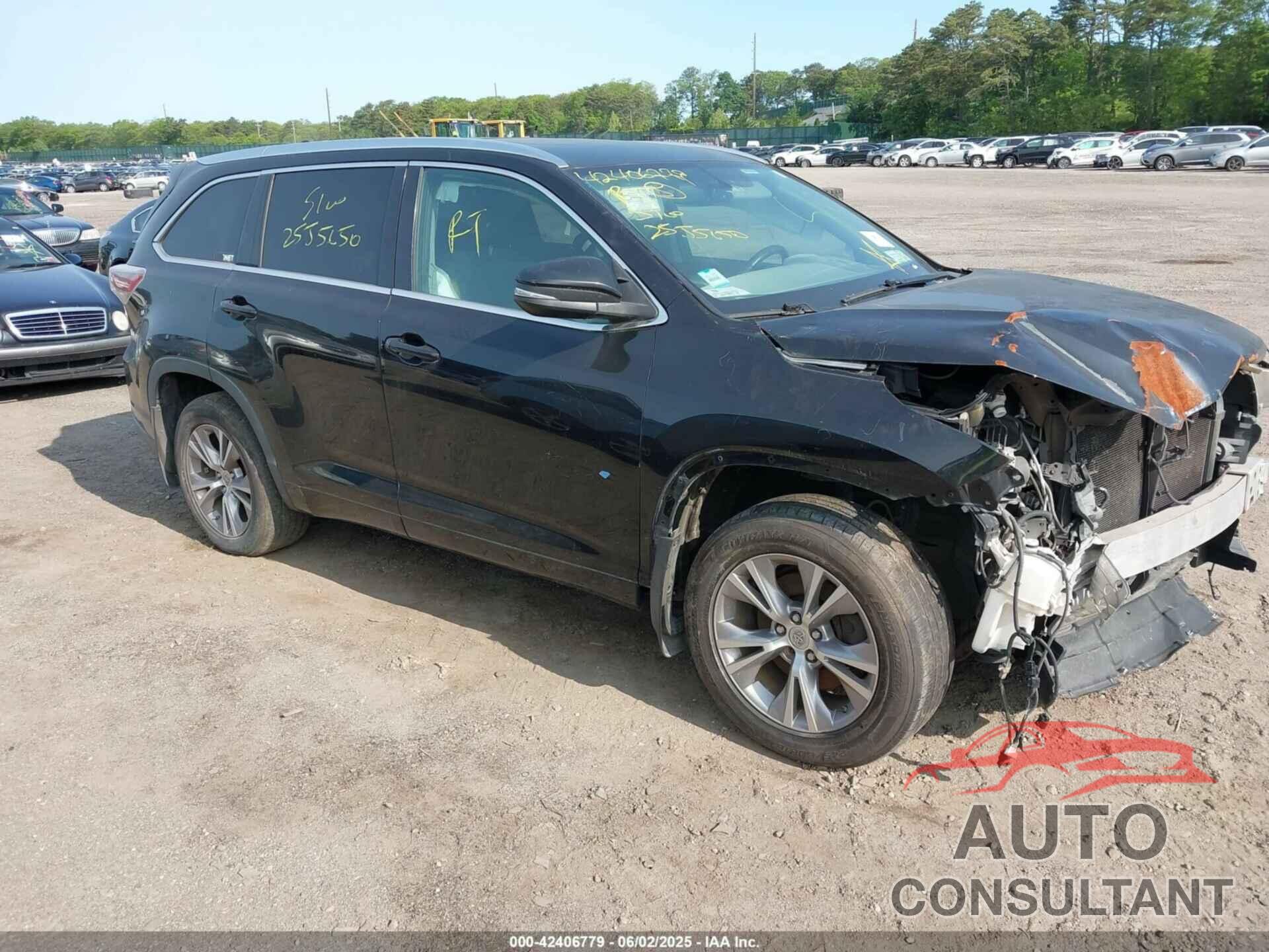 TOYOTA HIGHLANDER 2015 - 5TDJKRFH3FS183061
