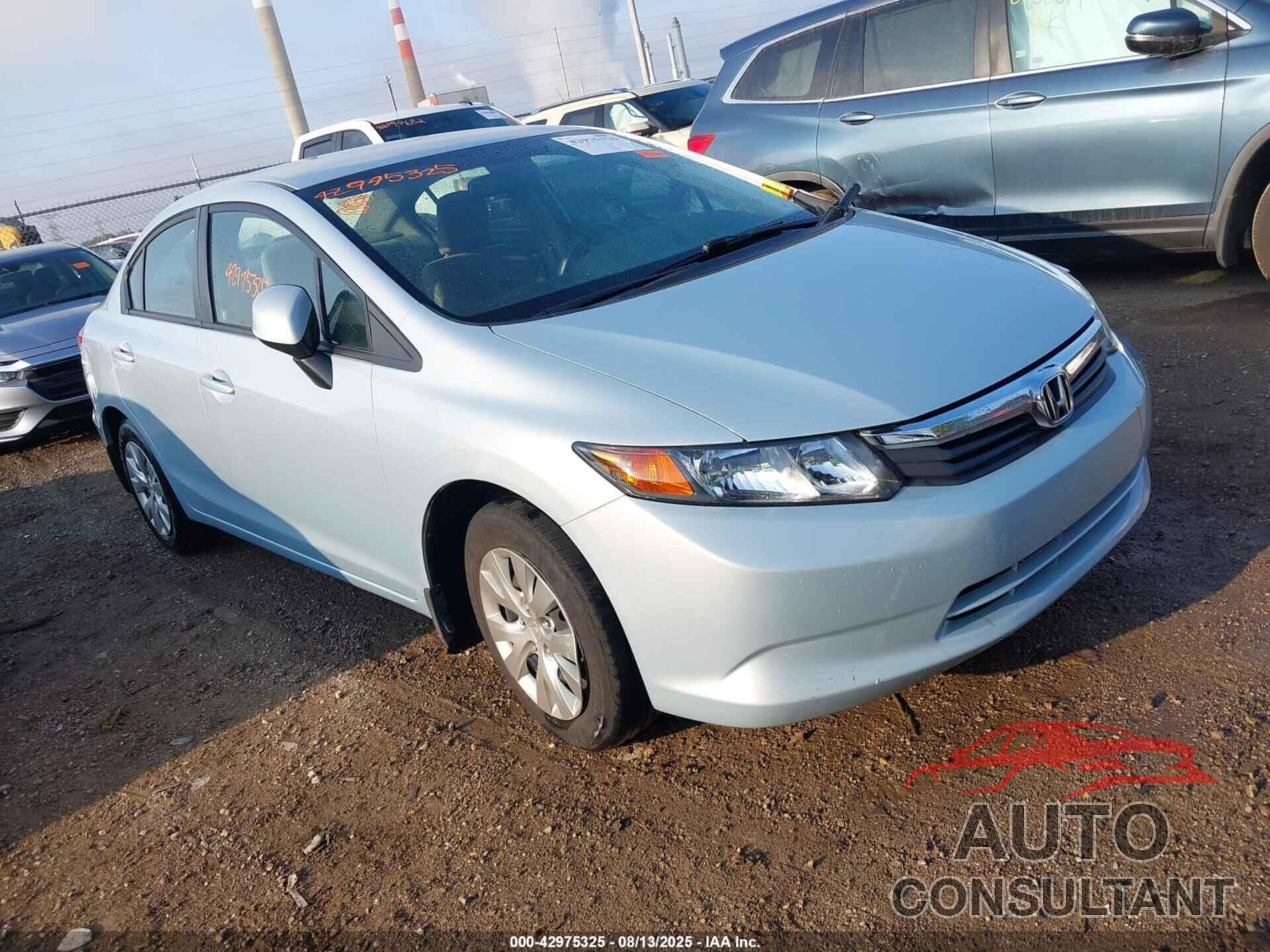 HONDA CIVIC 2012 - 19XFB2F56CE085442