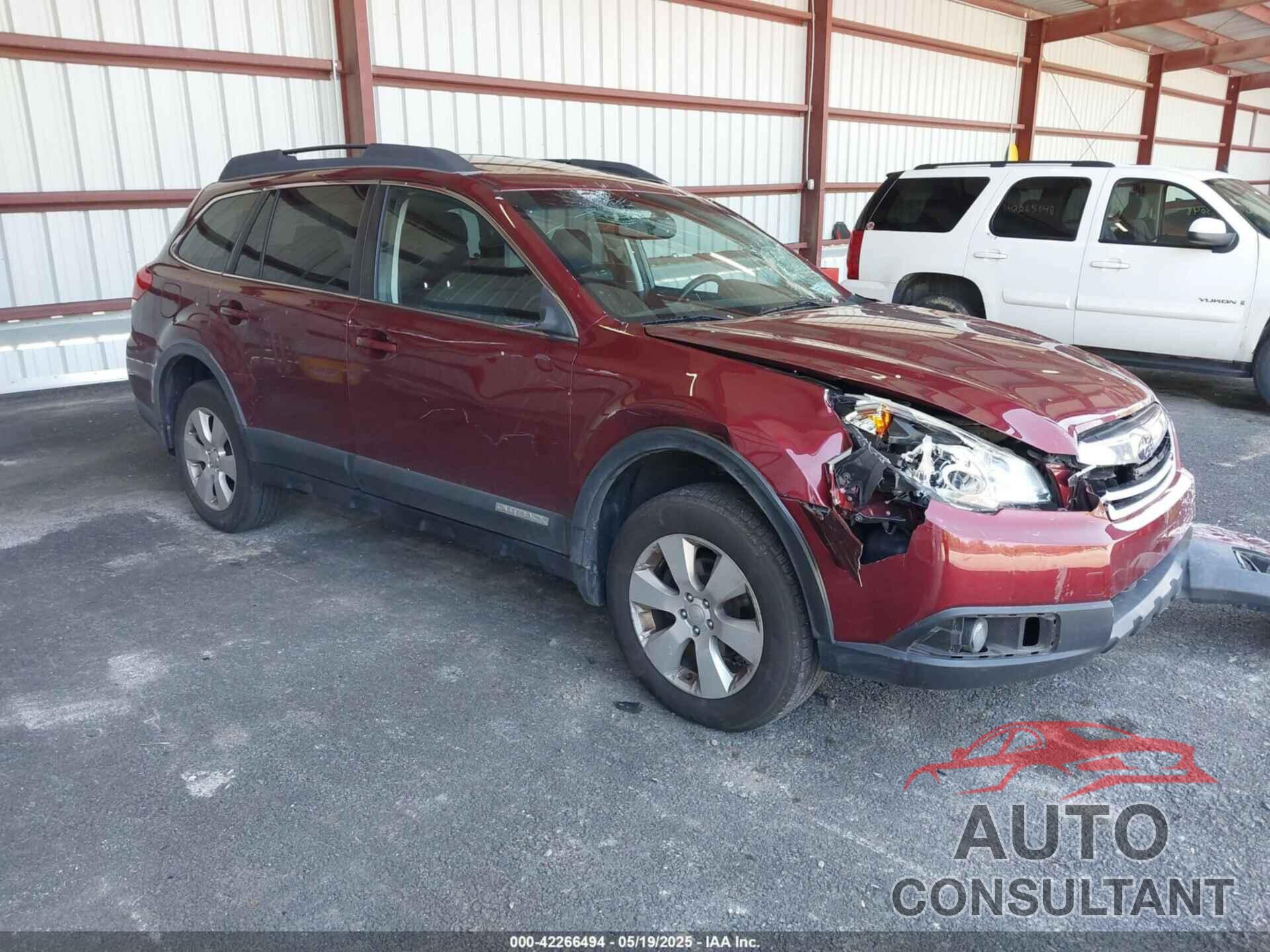 SUBARU OUTBACK 2012 - 4S4BRBGC0C3282102