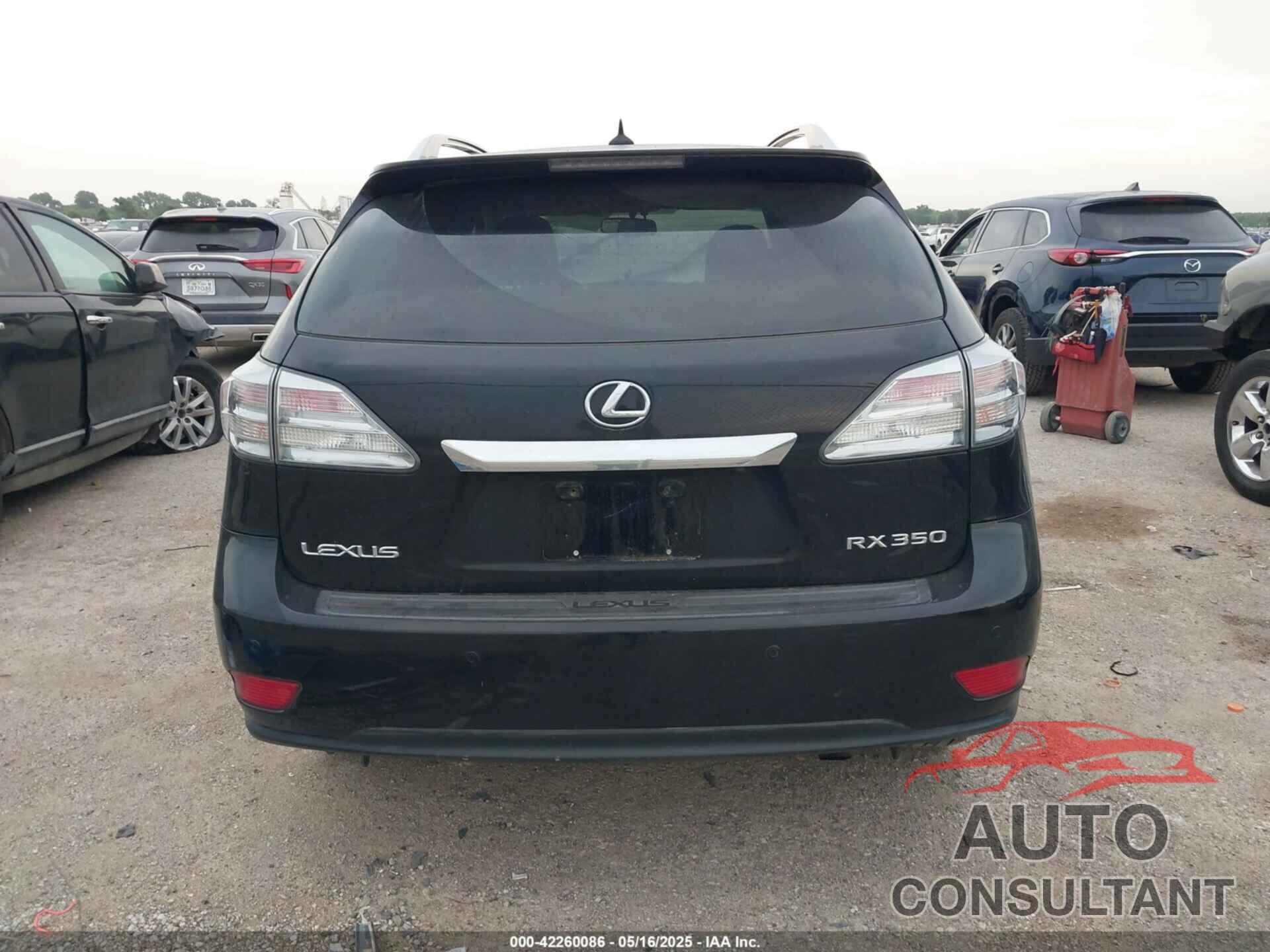 LEXUS RX 350 2010 - 2T2BK1BA6AC007827