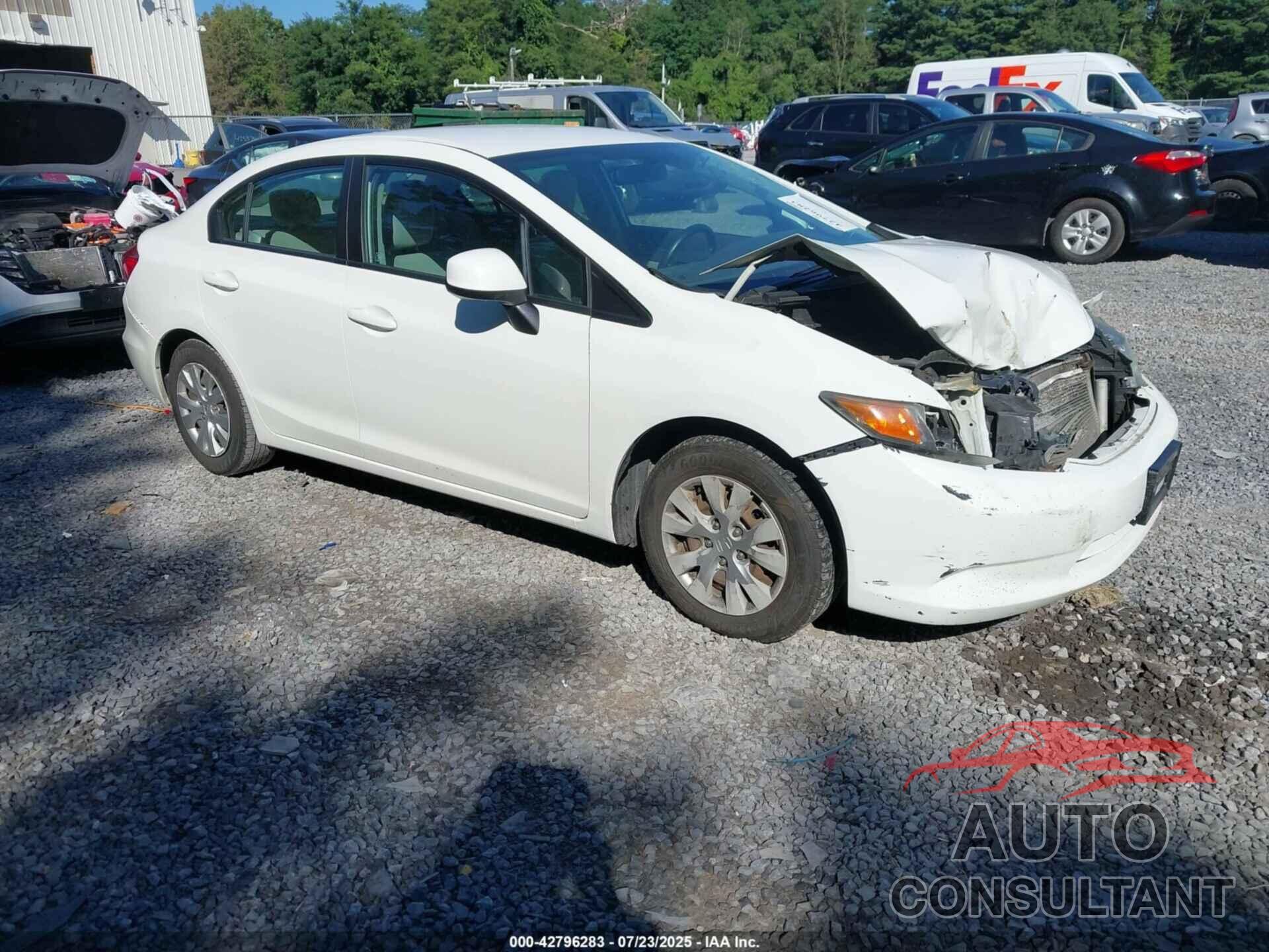 HONDA CIVIC 2012 - 2HGFB2F58CH602911