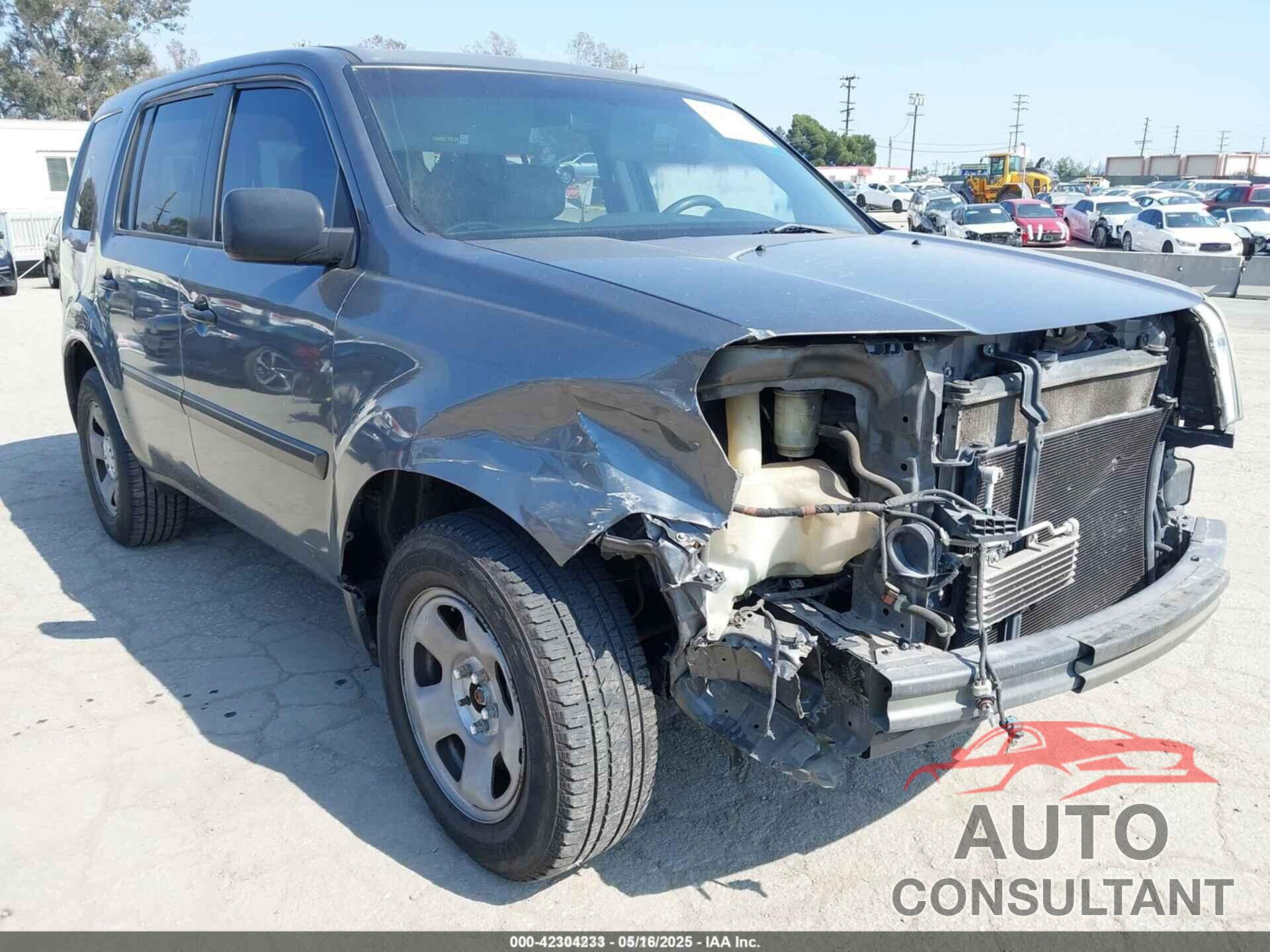 HONDA PILOT 2011 - 5FNYF3H24BB016196